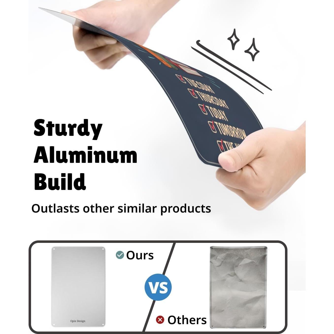 Cartel de Metal Opix Design 'Solo Leo en Días que Comienzan con T' - Decoración Literaria