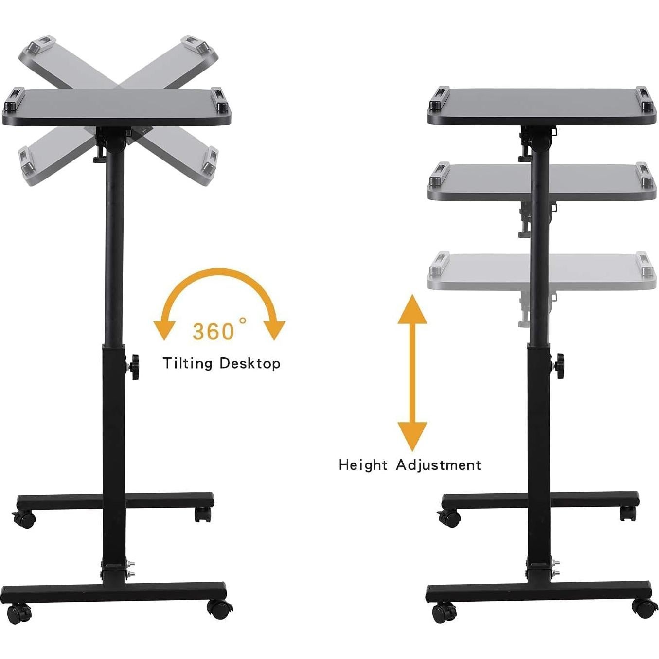 Mesa de Laptop Ajustable LINGMI 5.44 kg Negro 39x60 cm