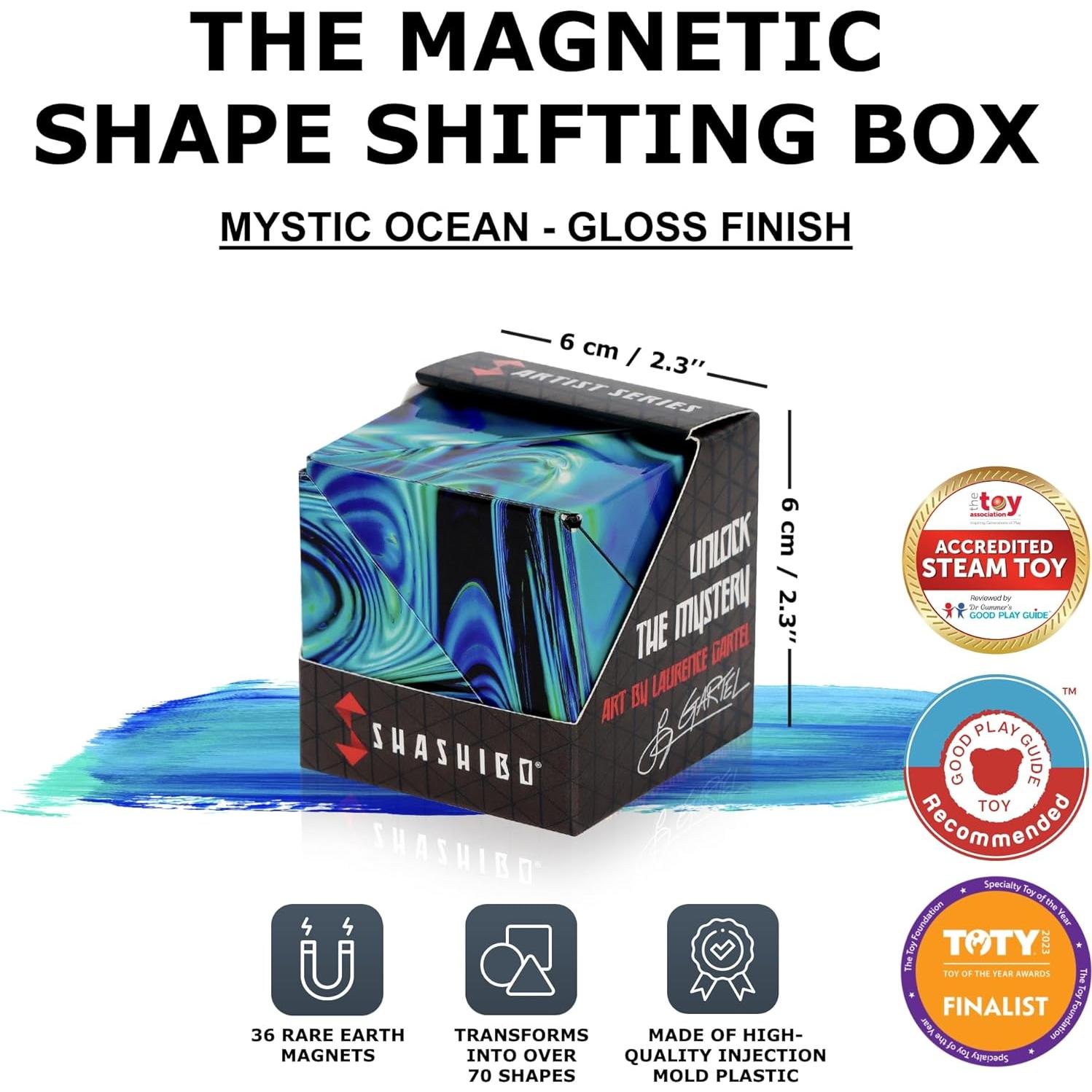 Cubo Antiestrés Shashibo Océano Místico - 36 Imanes