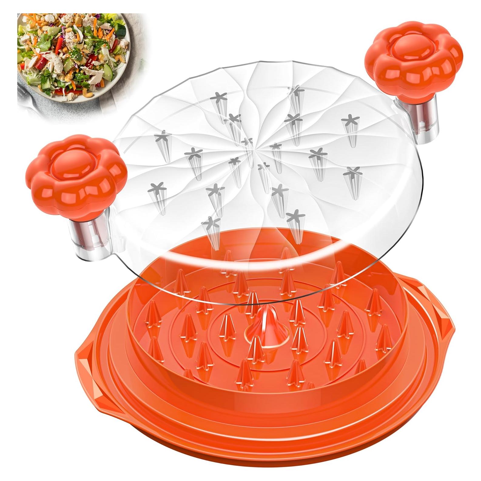 Desmenuzadora de Pollo Beiyunee 25.4 cm Antideslizante Naranja