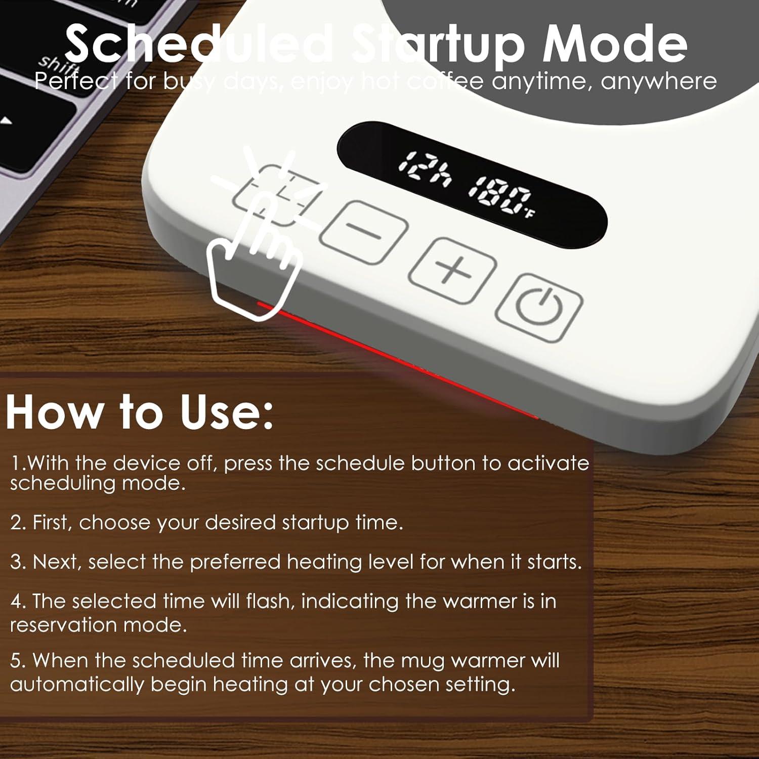 Calentador de Tazas Eléctrico Midgod FCES03 36W 7 Temperaturas