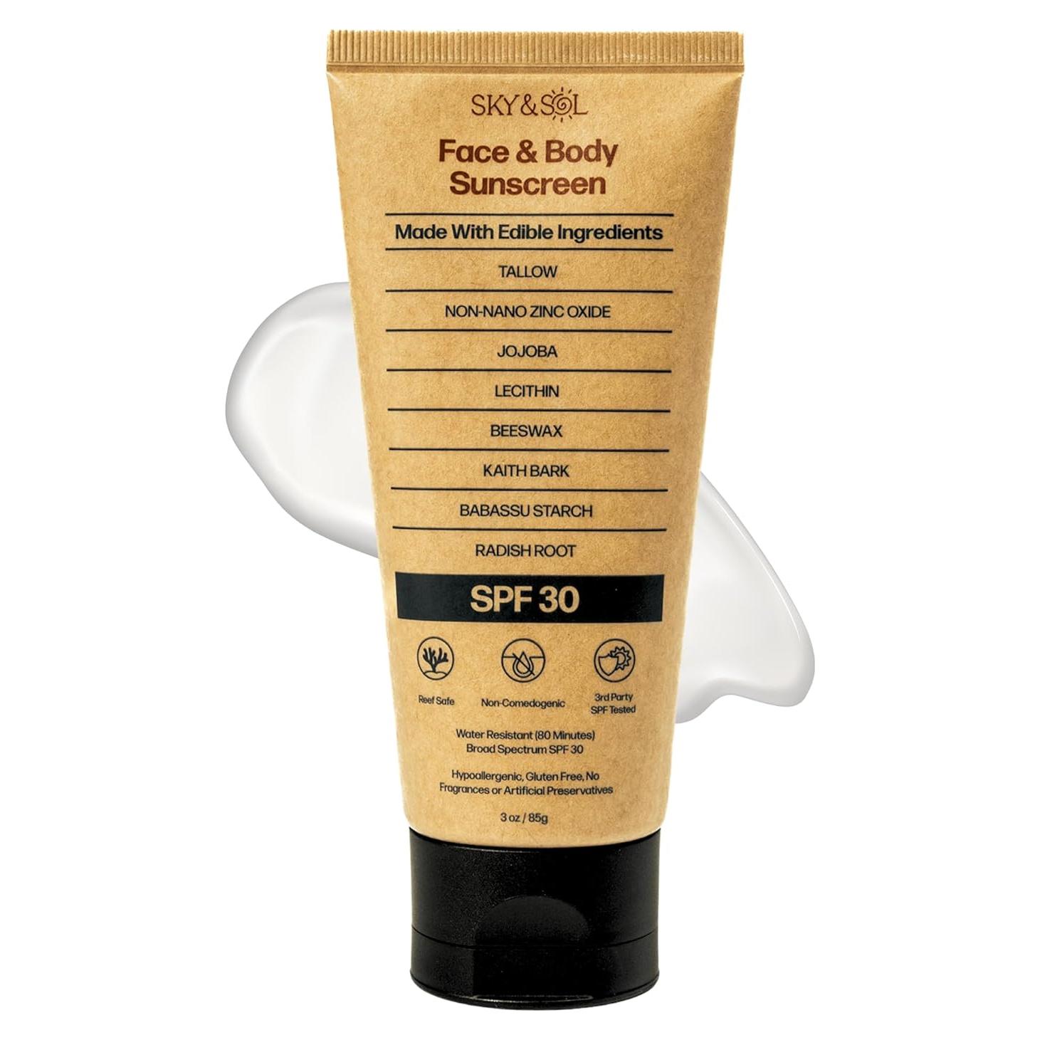 Protector Solar Mineral SPF 30 Sky y Sol 90 ml Resistente al Agua