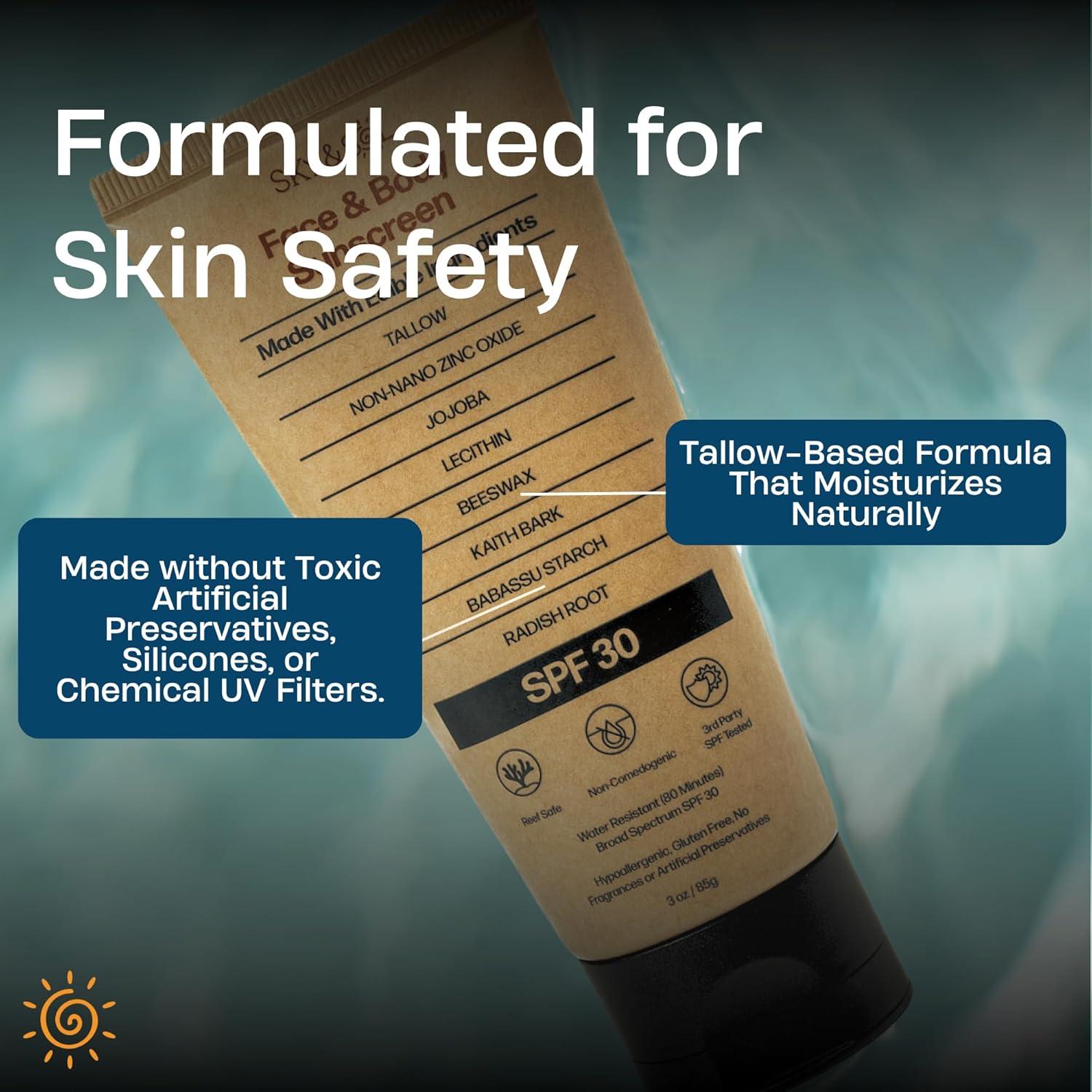 Protector Solar Mineral SPF 30 Sky y Sol 90 ml Resistente al Agua