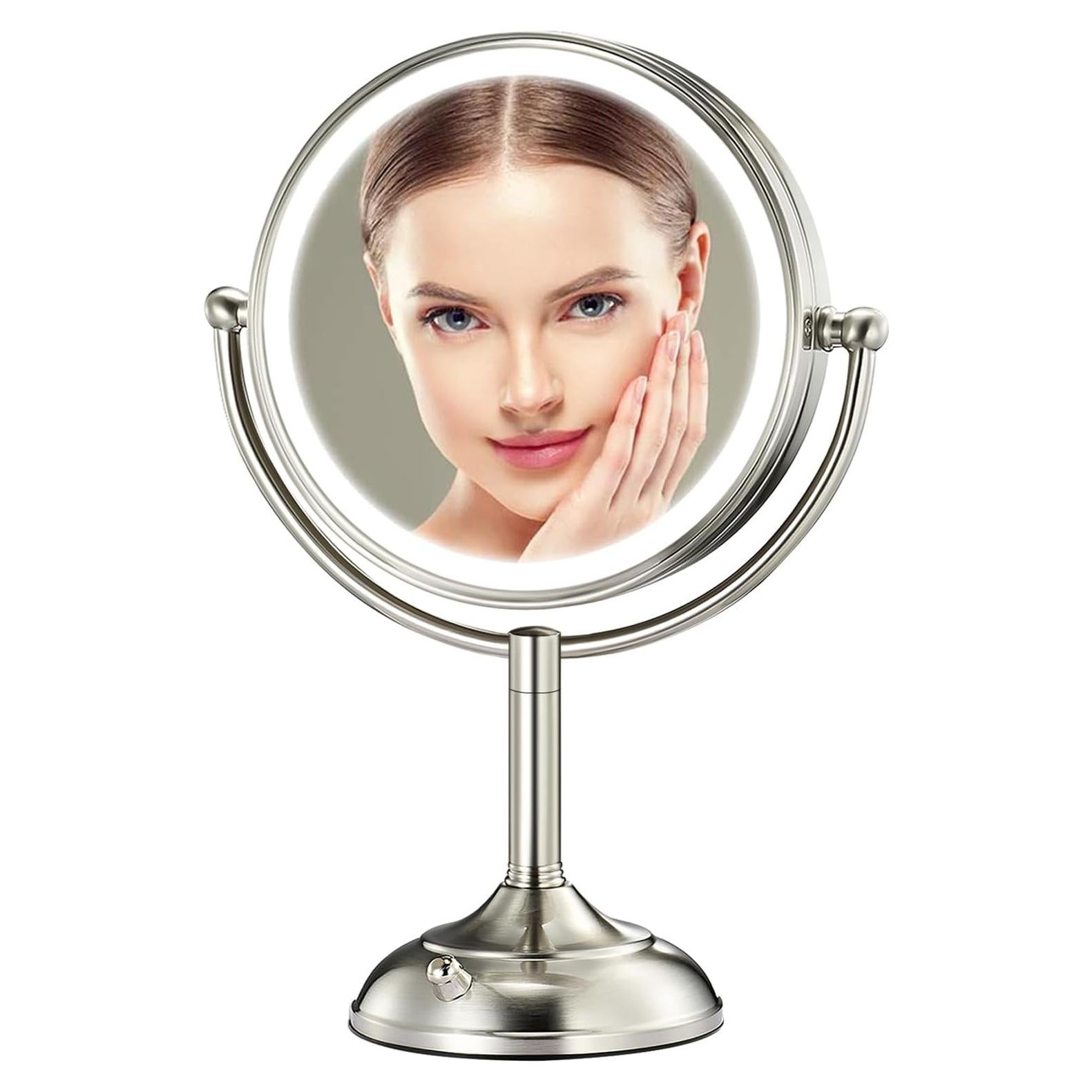 Espejo de Maquillaje Iluminado VESAUR 21.6 cm 1X/10X HD con Luz