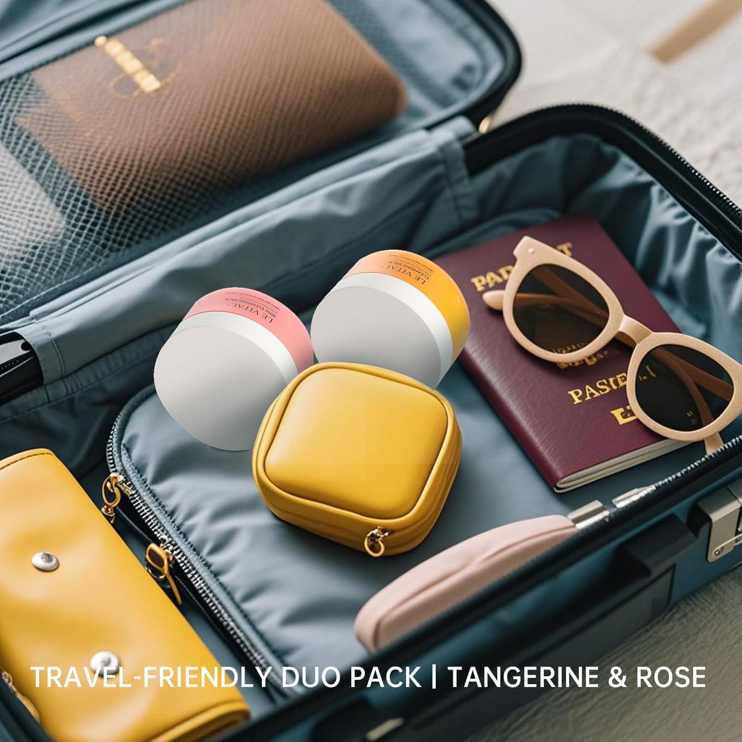 Bálsamo Limpiador Facial LE VITAL 2x340g Naranja y Rosa