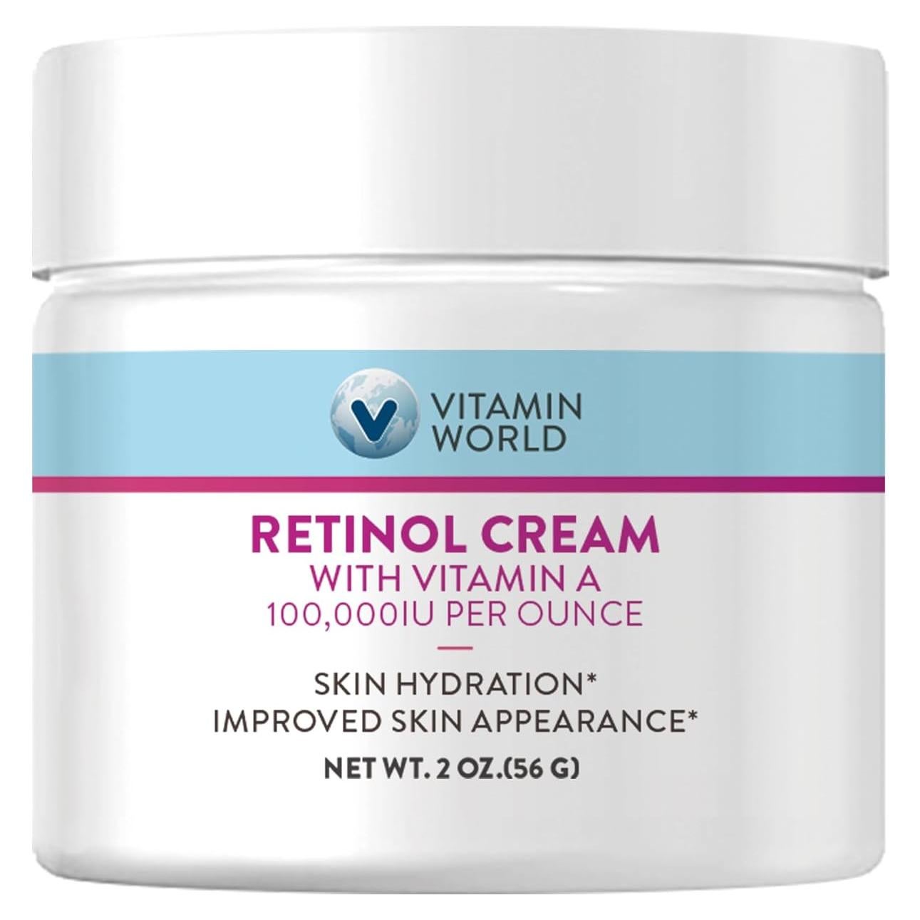 Crema de Retinol Vitamin World 60 ml - Hidratante Facial Nocturno