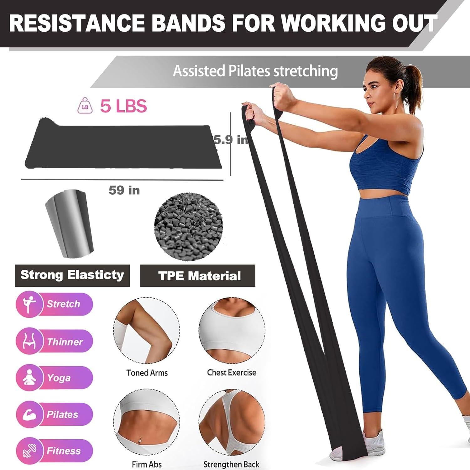 Conjunto de Pilates LumaHvn 12 Piezas: Anillos, Pelotas y Bandas