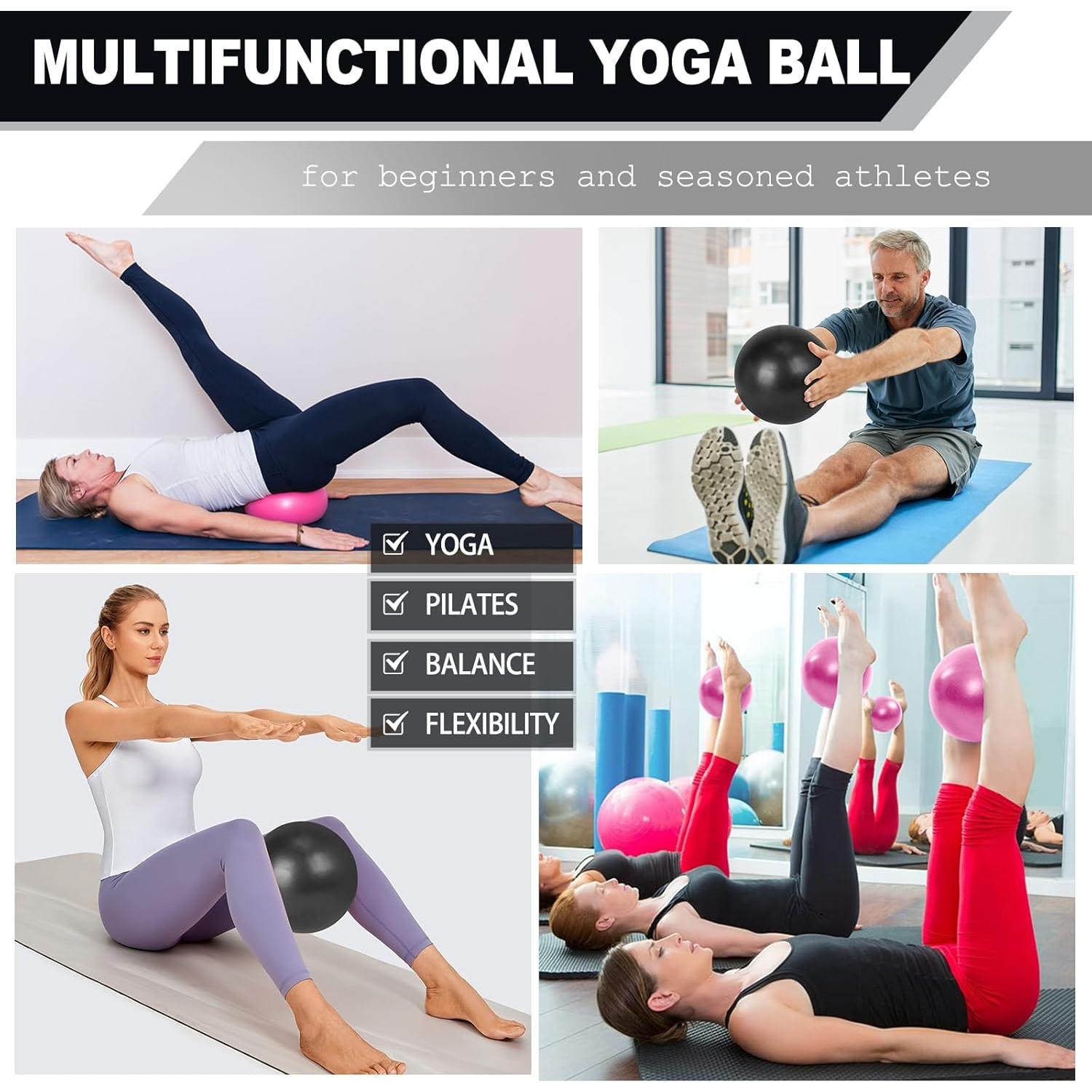Conjunto de Pilates LumaHvn 12 Piezas: Anillos, Pelotas y Bandas