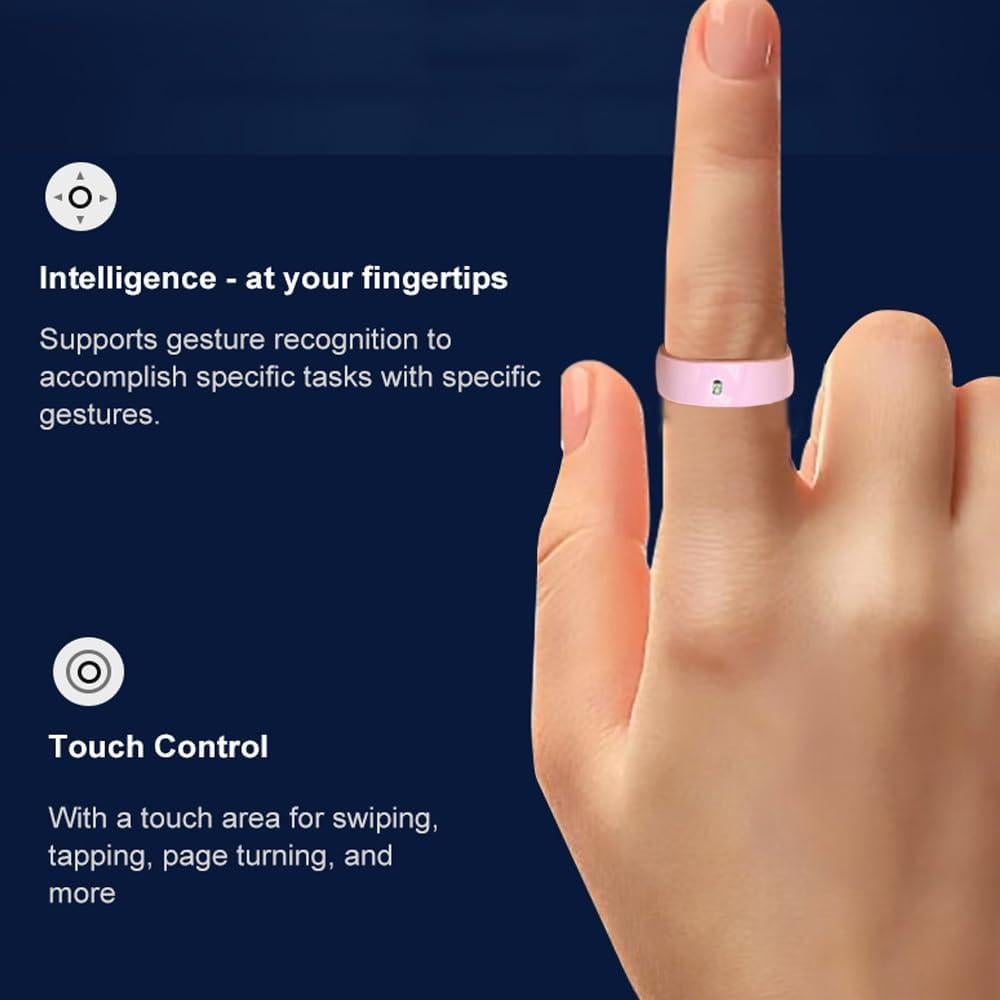 Anillo Inteligente SMTECH R5P Rosa Cerámica para Salud y Fitness