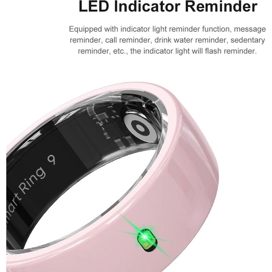 Anillo Inteligente SMTECH R5P Rosa Cerámica para Salud y Fitness