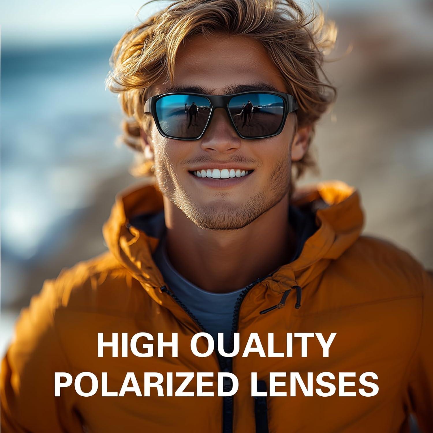 Gafas de sol polarizadas SUOSO TR90 UV400 para hombres y mujeres