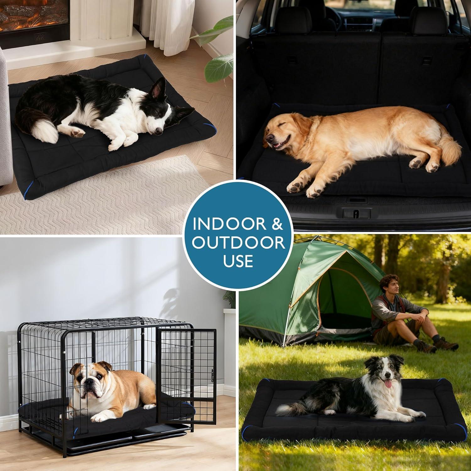 Cama para Perros Impermeable YUUHENG XL Negra - Alfombrilla Oxford