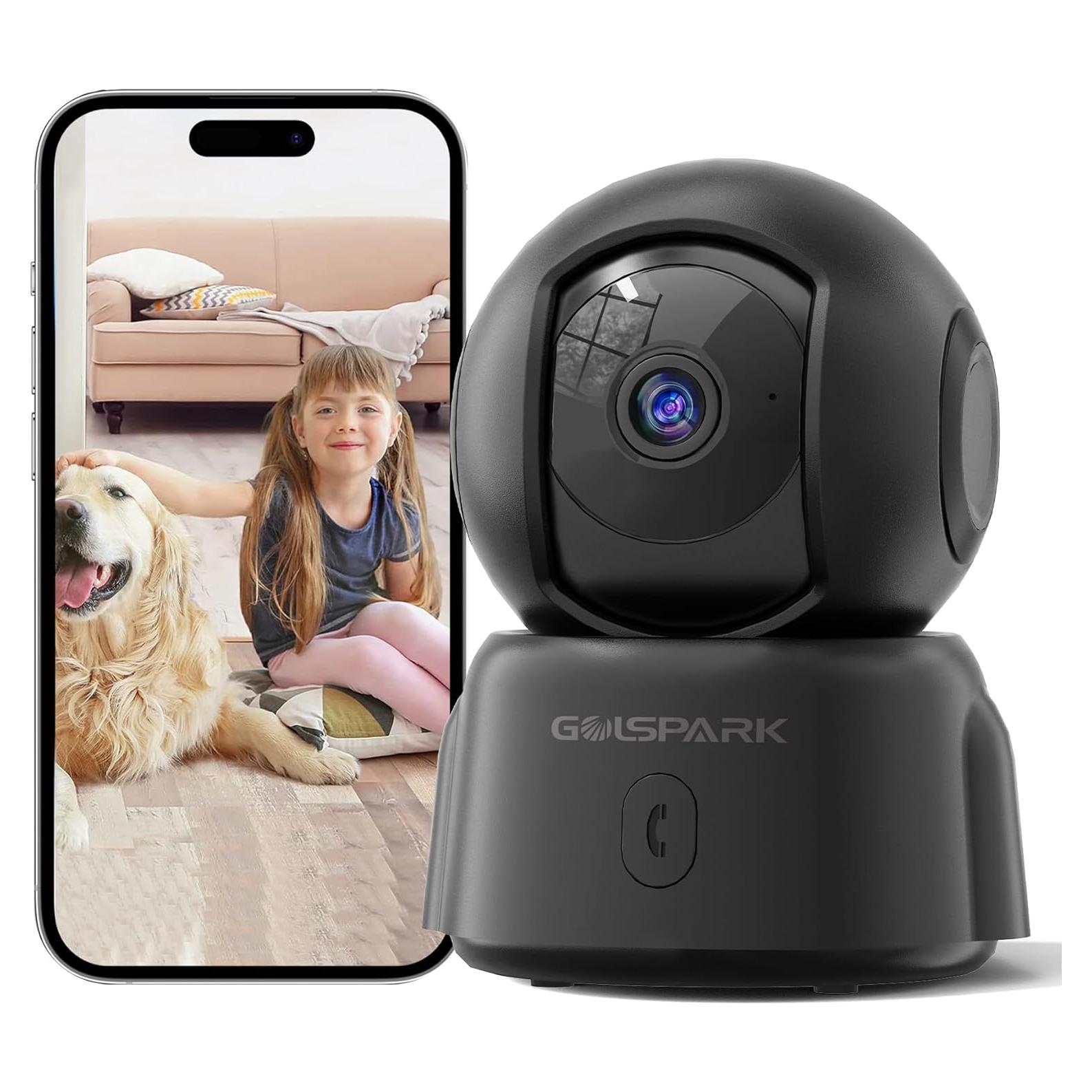 Cámara de Seguridad GOLSPARK 2K WiFi con Visión Nocturna