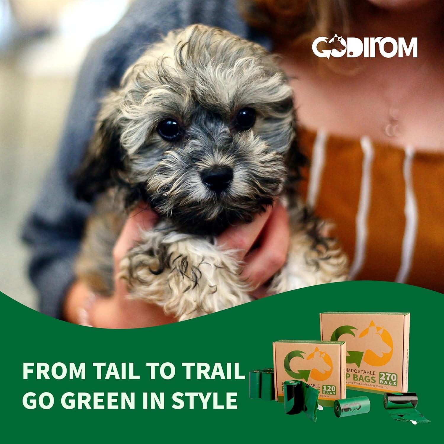 Bolsas de Poop Compostables Codirom 120 Unidades 18 Micrones