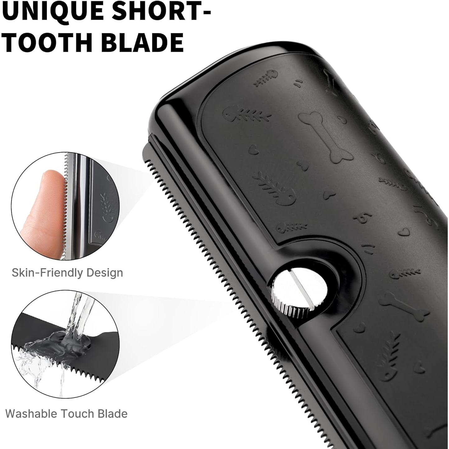 Cepillo Deshedding para Perros y Gatos Barnas X2 - Efectivo y Fácil de Limpiar