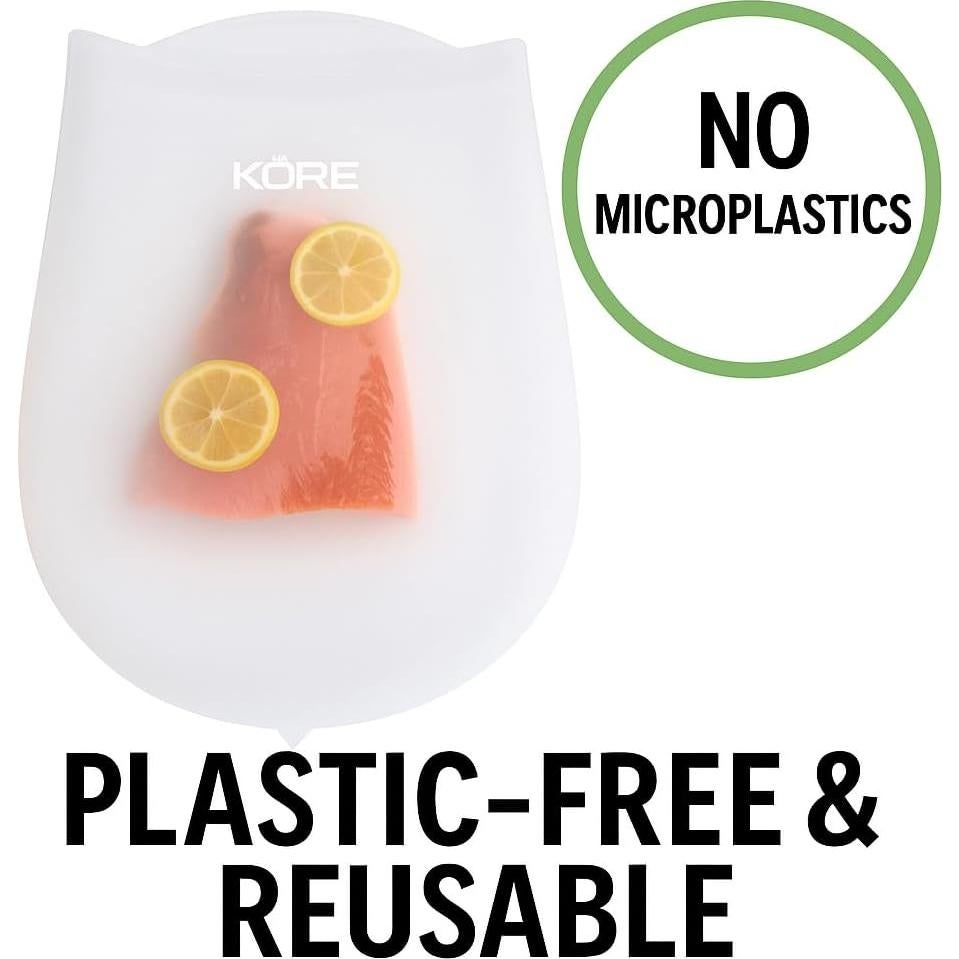 Bolsas de Silicona Reutilizables Sous Vide AppleKoreLiving - Set 2 Unidades