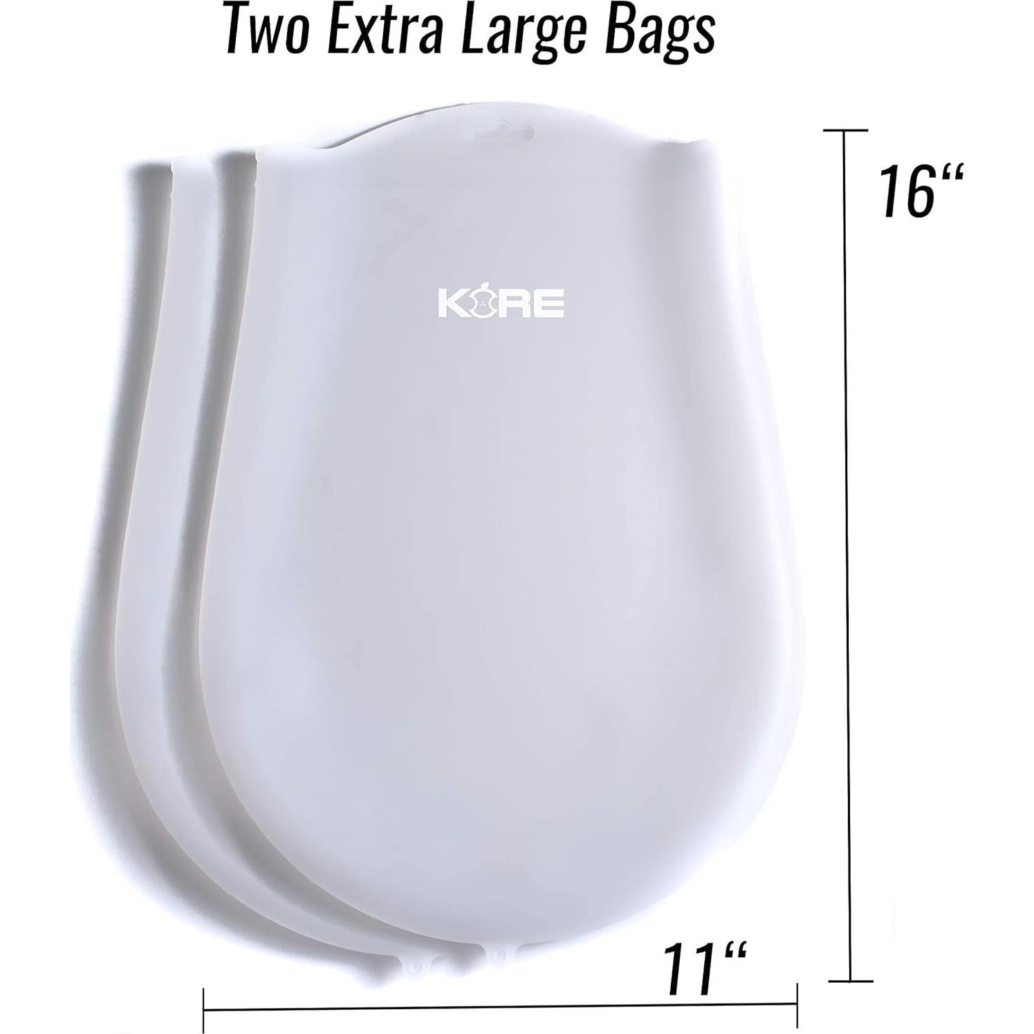 Bolsas de Silicona Reutilizables Sous Vide AppleKoreLiving - Set 2 Unidades