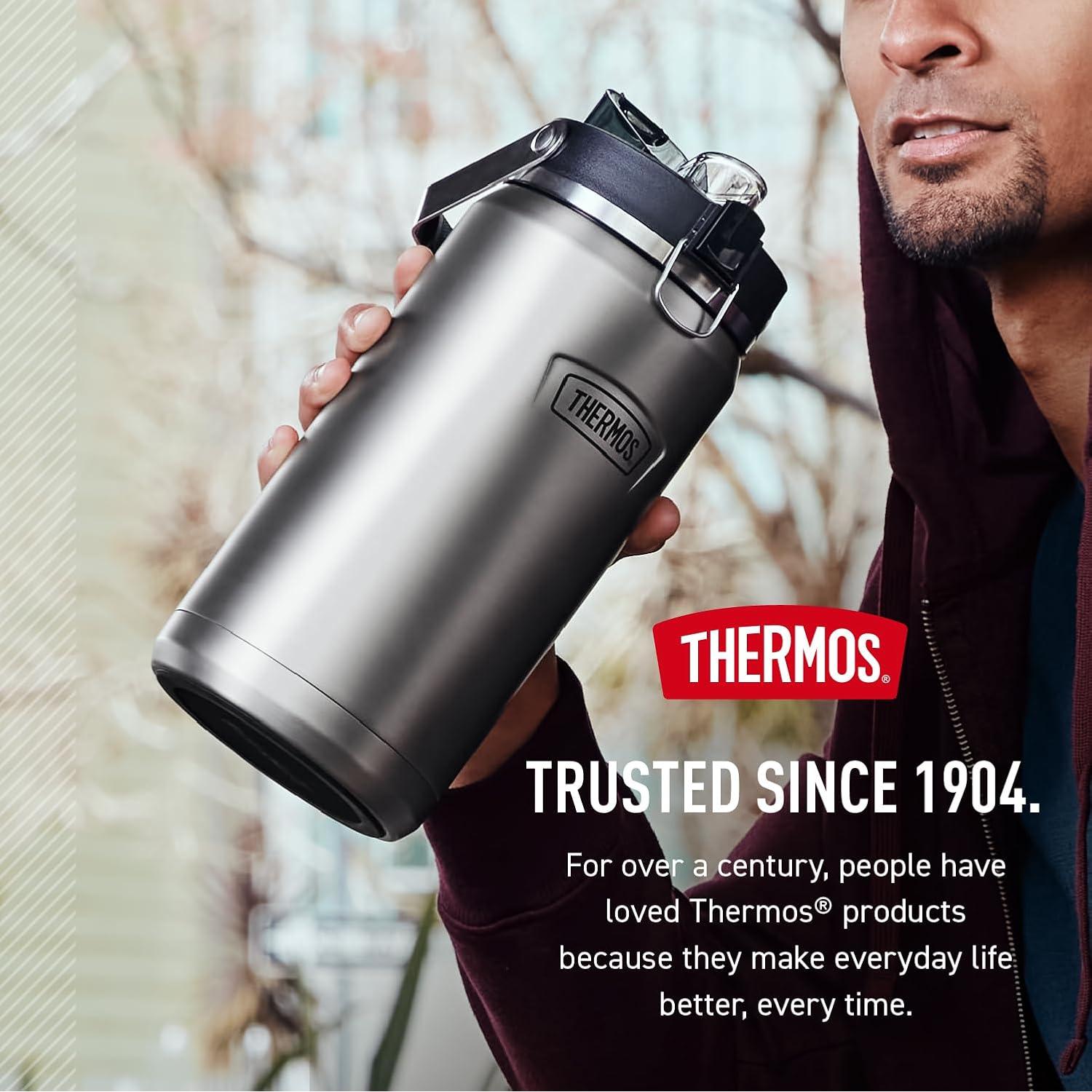 Botella de Agua THERMOS 1.89L Acero Inoxidable Mate Aislada