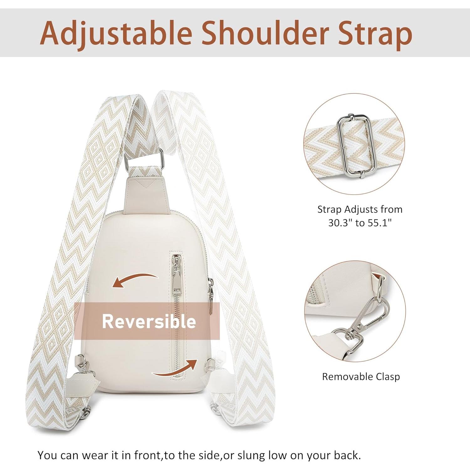 Bolsa Cruzada Antirrobo DIOMO para Mujeres - Cuero Vegano 0.32kg