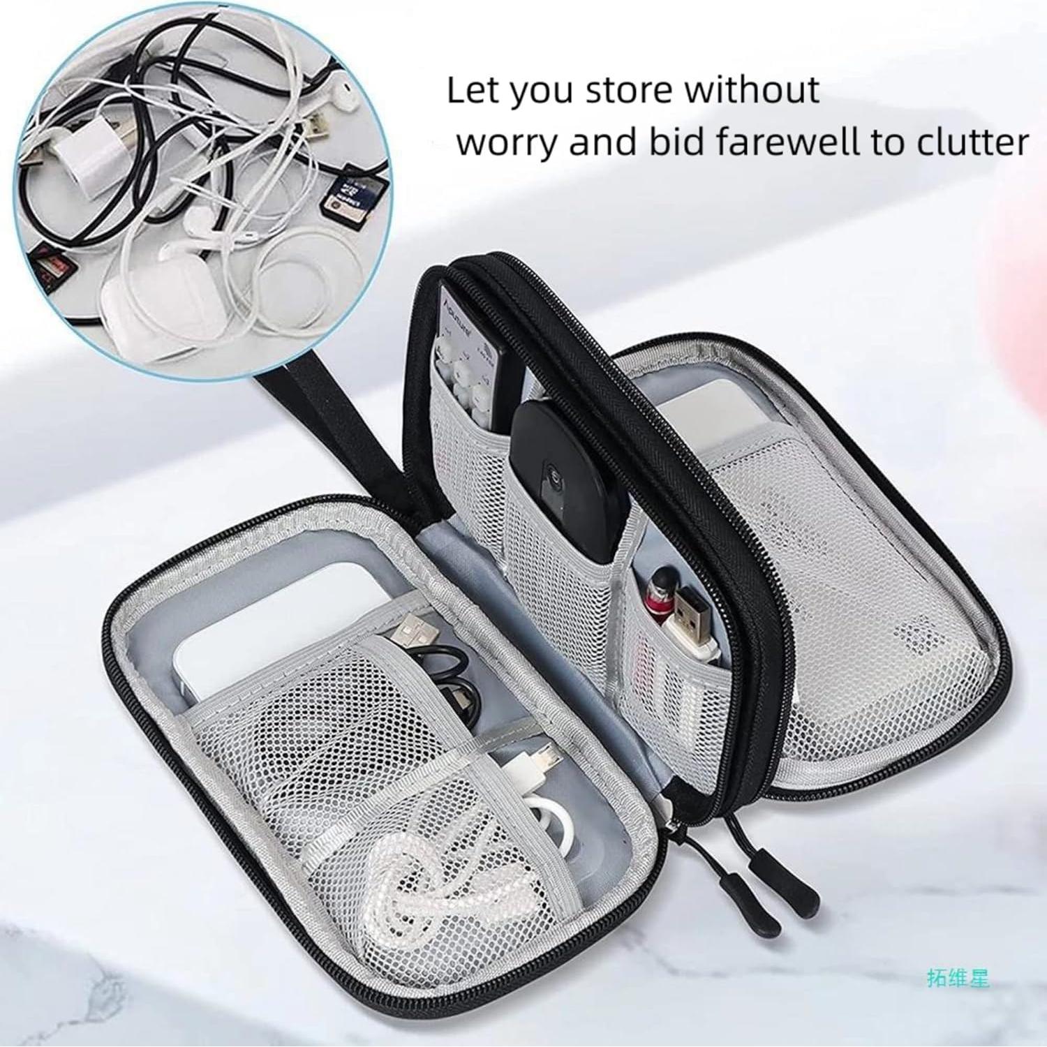 Bolsa Organizador de Cables FANBODTA Impermeable 19x11cm