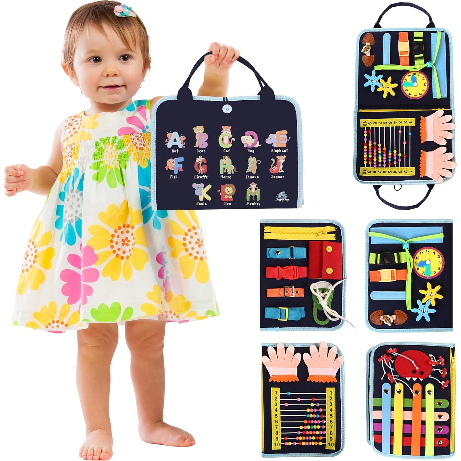 Tablero Ocupado Montessori JAGSYJOY Azul Marino 27.9x21.6cm