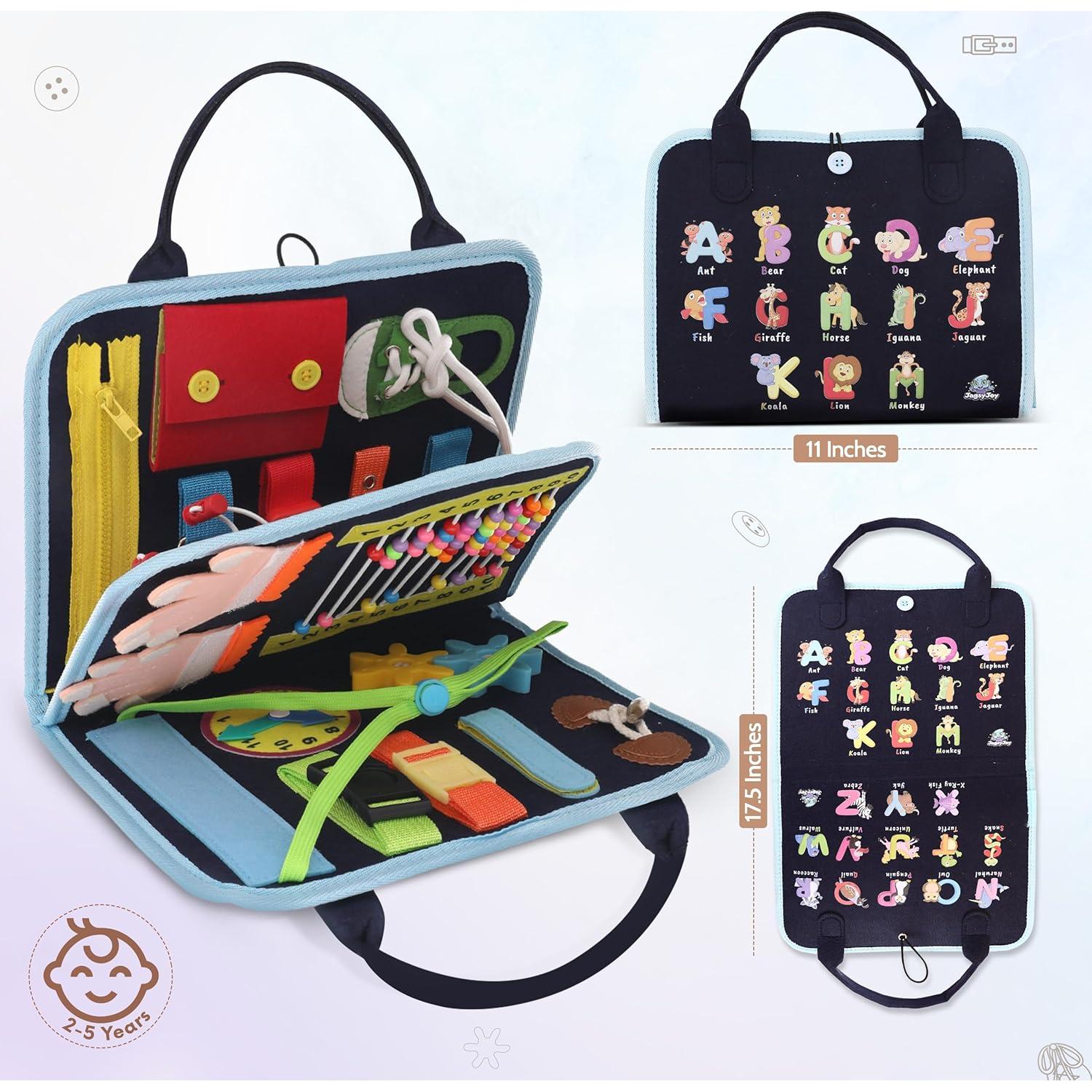 Tablero Ocupado Montessori JAGSYJOY Azul Marino 27.9x21.6cm