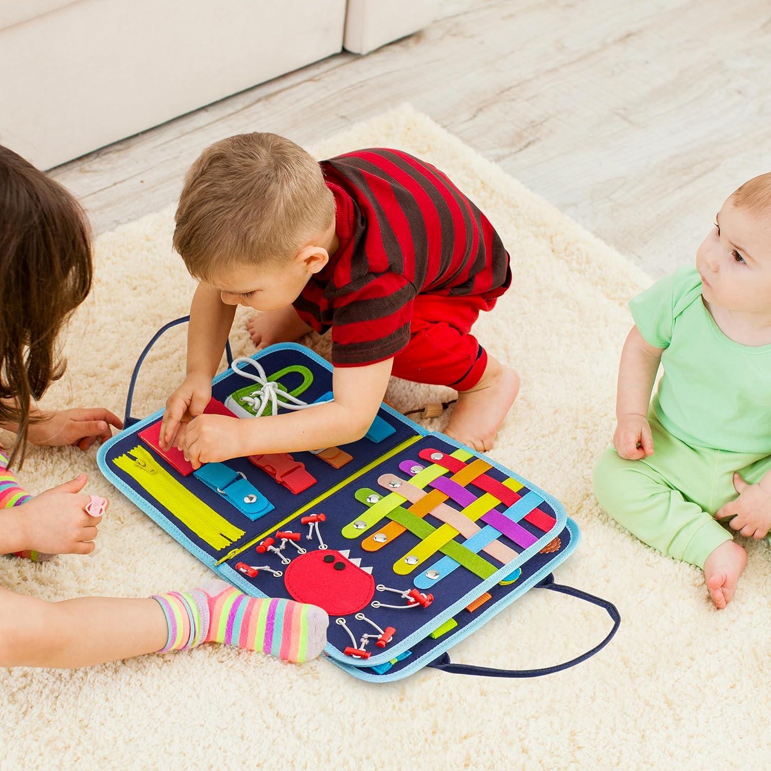 Tablero Ocupado Montessori JAGSYJOY Azul Marino 27.9x21.6cm