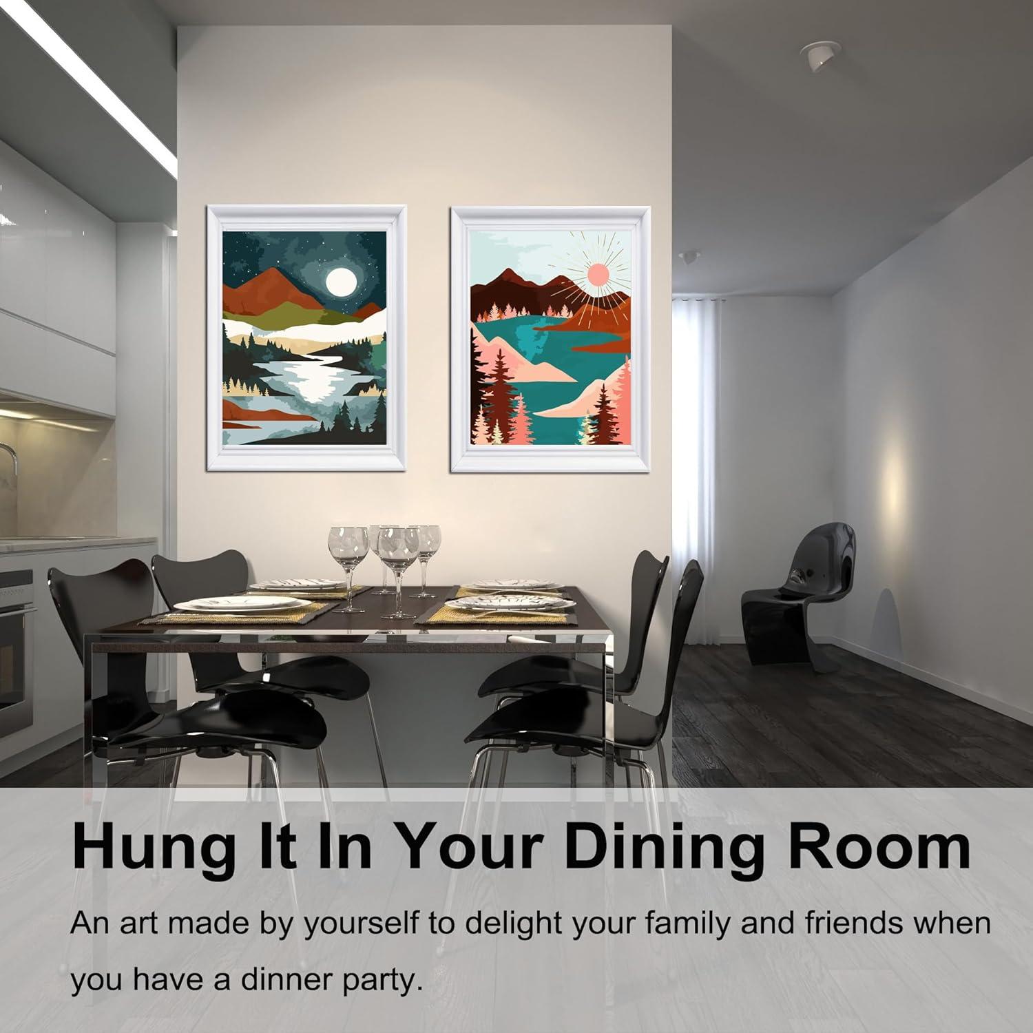 Kit de Pintura por Números BAISITE 2 Piezas 40.6x30.5cm