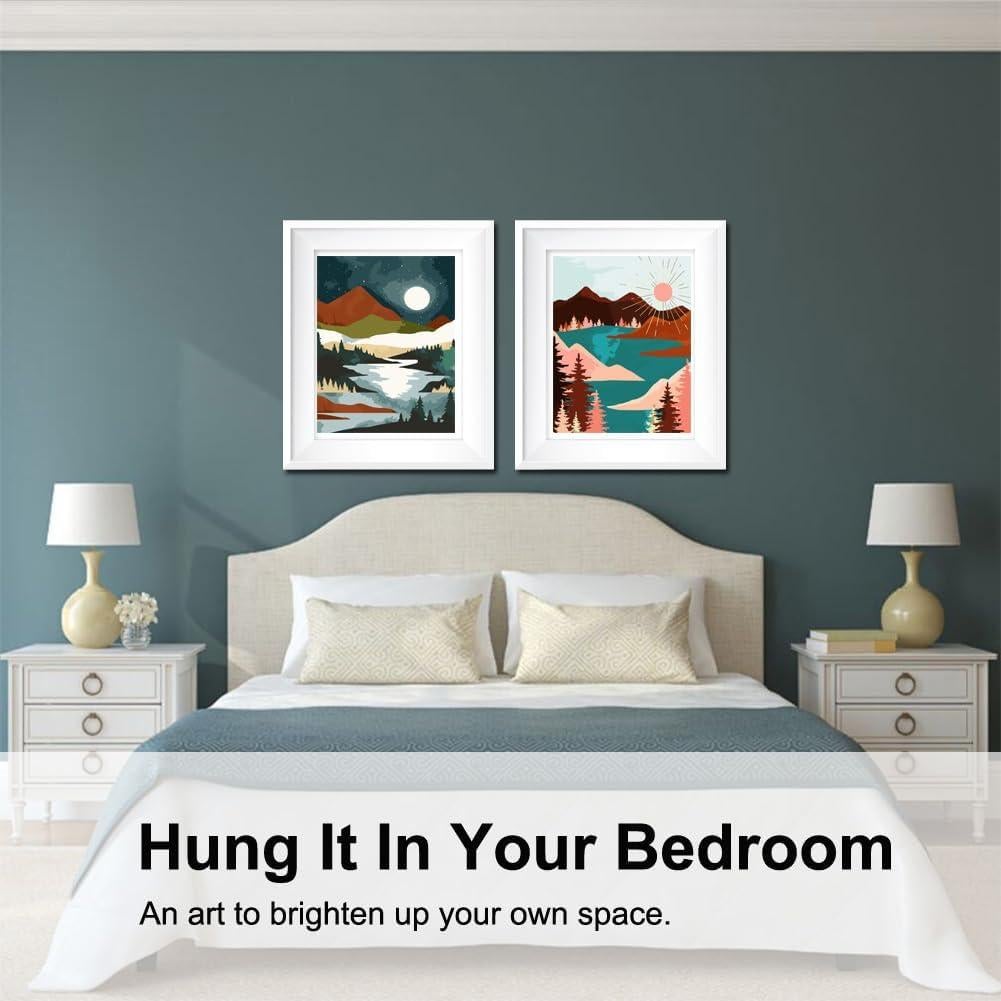 Kit de Pintura por Números BAISITE 2 Piezas 40.6x30.5cm