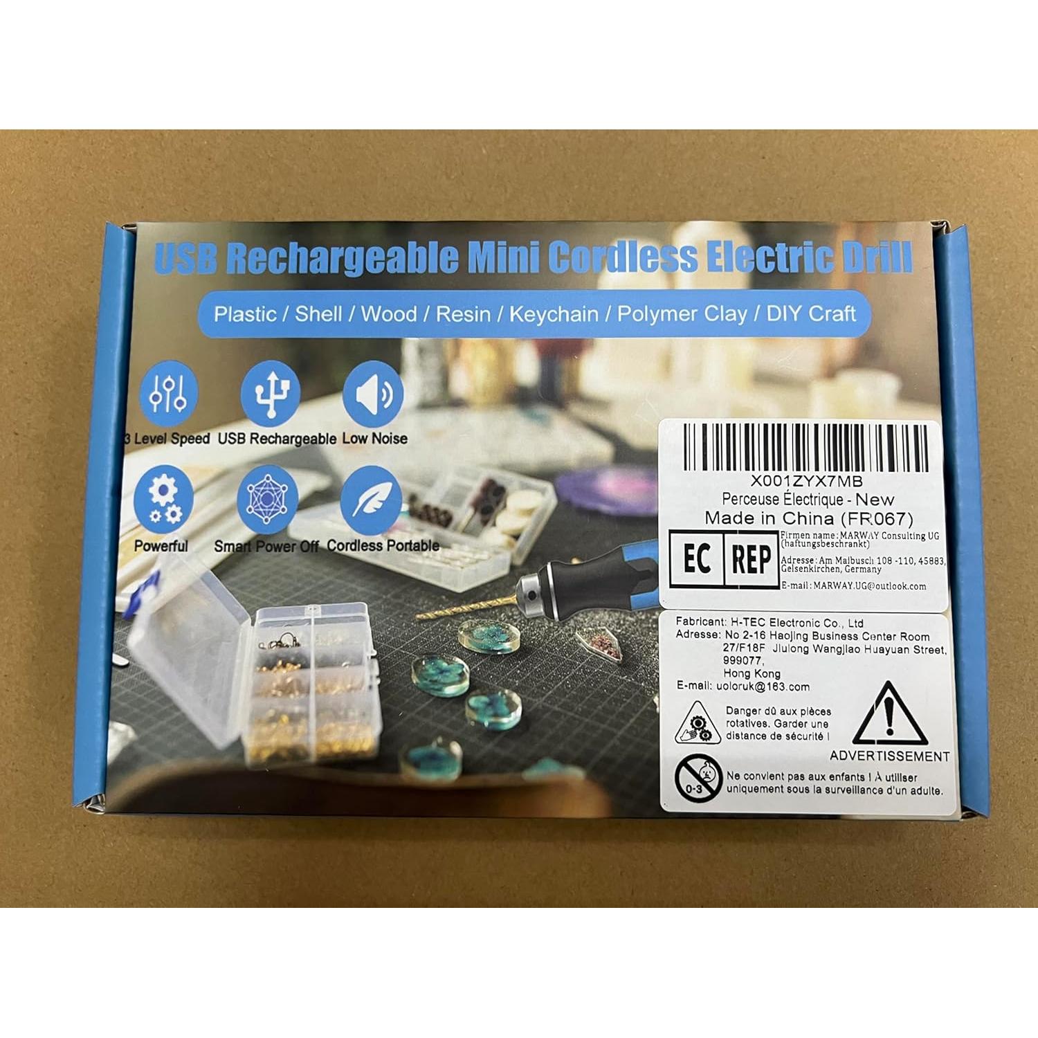 Taladro Mini Inalámbrico Uolor UH067 3 Velocidades 10 Brocas