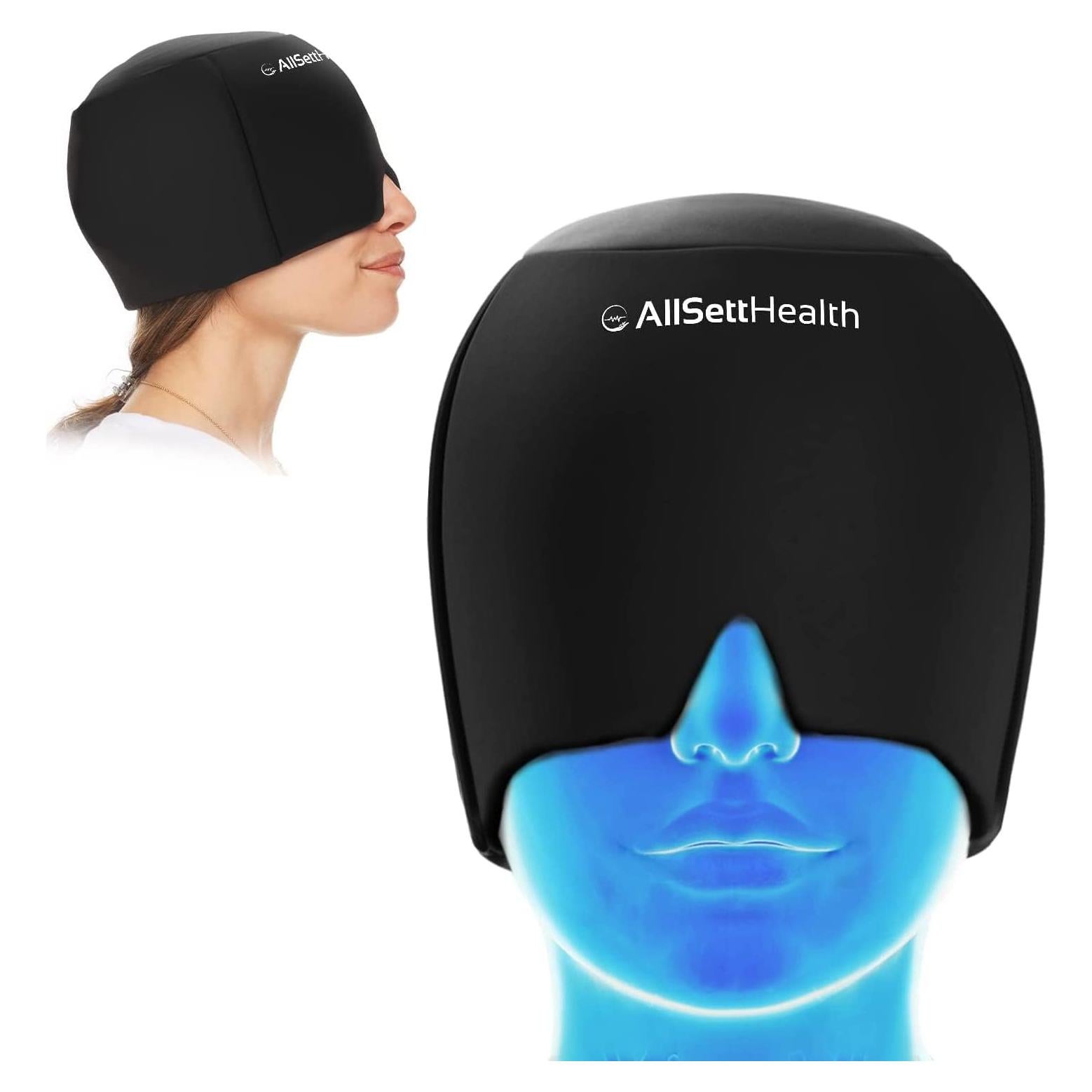 Gorro de Alivio de Migraña All Sett Health Rosa 1 Paquete