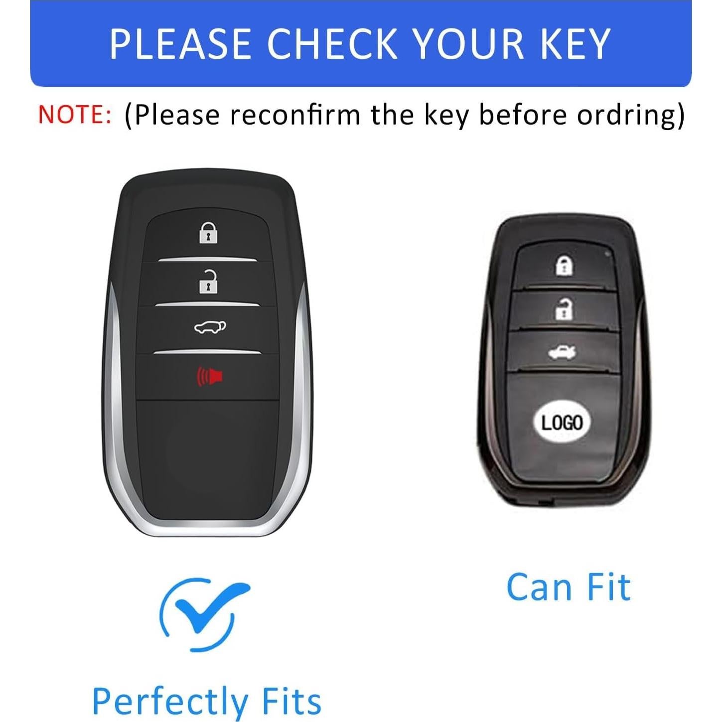 Funda de Llave TPU Flensent para Toyota Camry RAV4 Corolla