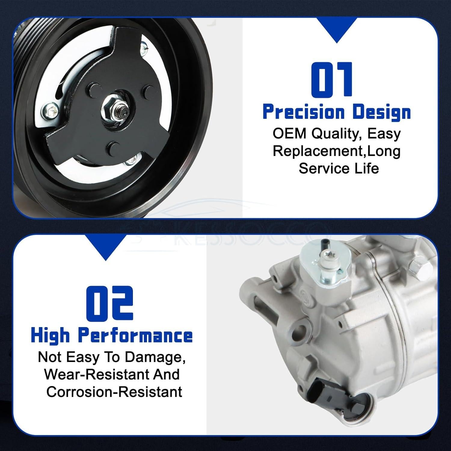 Compresor de Aire Kessocco CO 4574JC para VW 2.5L