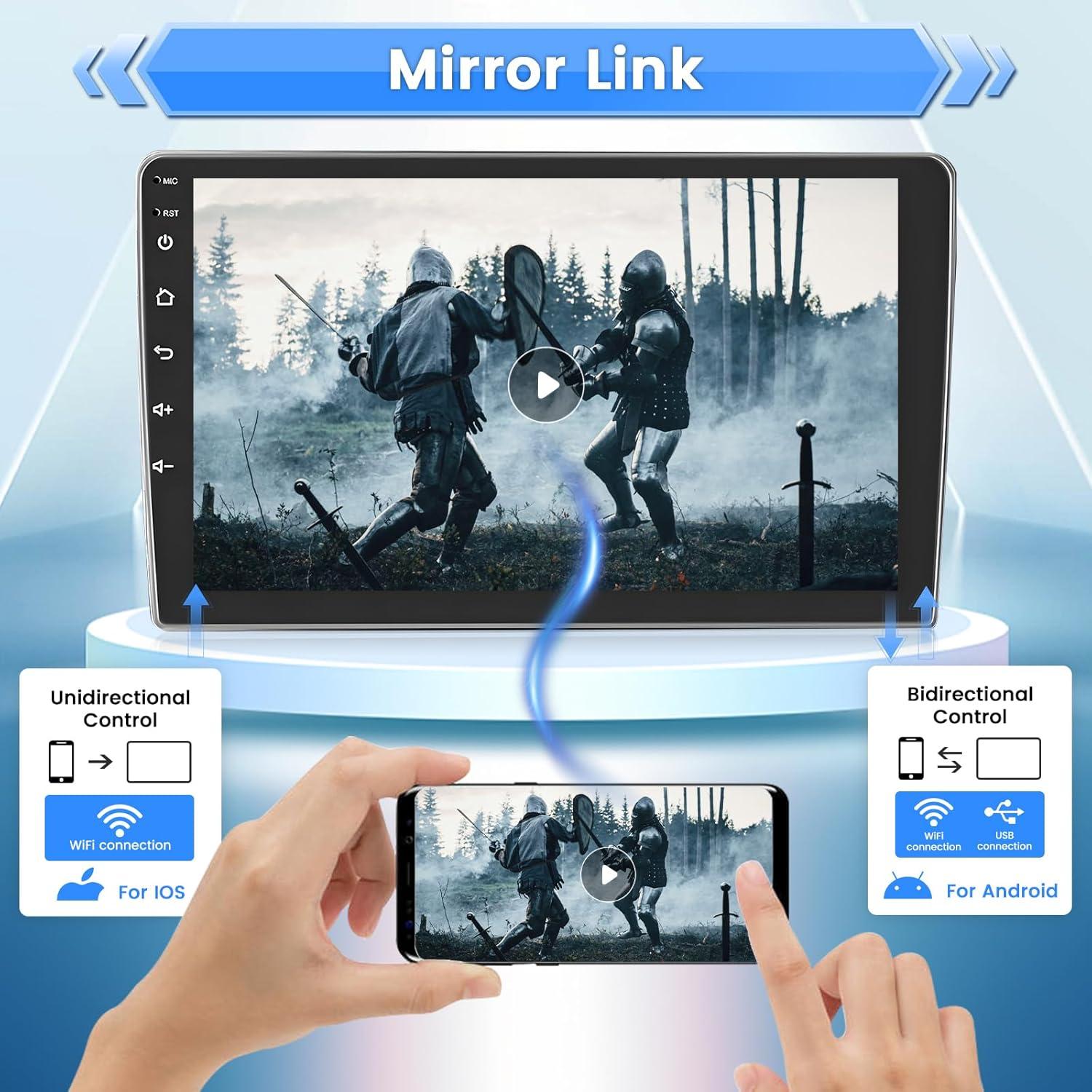 Estéreo de Coche Android Roinvou 9" para Toyota Corolla 2009-2013