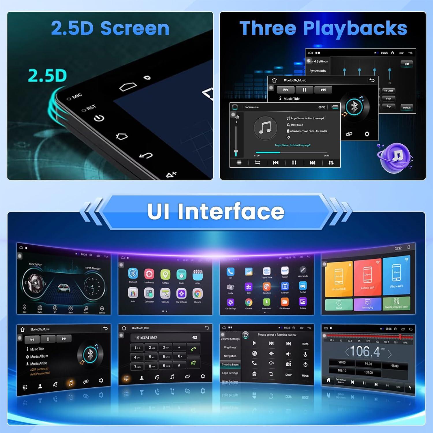 Estéreo de Coche Android Roinvou 9" para Toyota Corolla 2009-2013