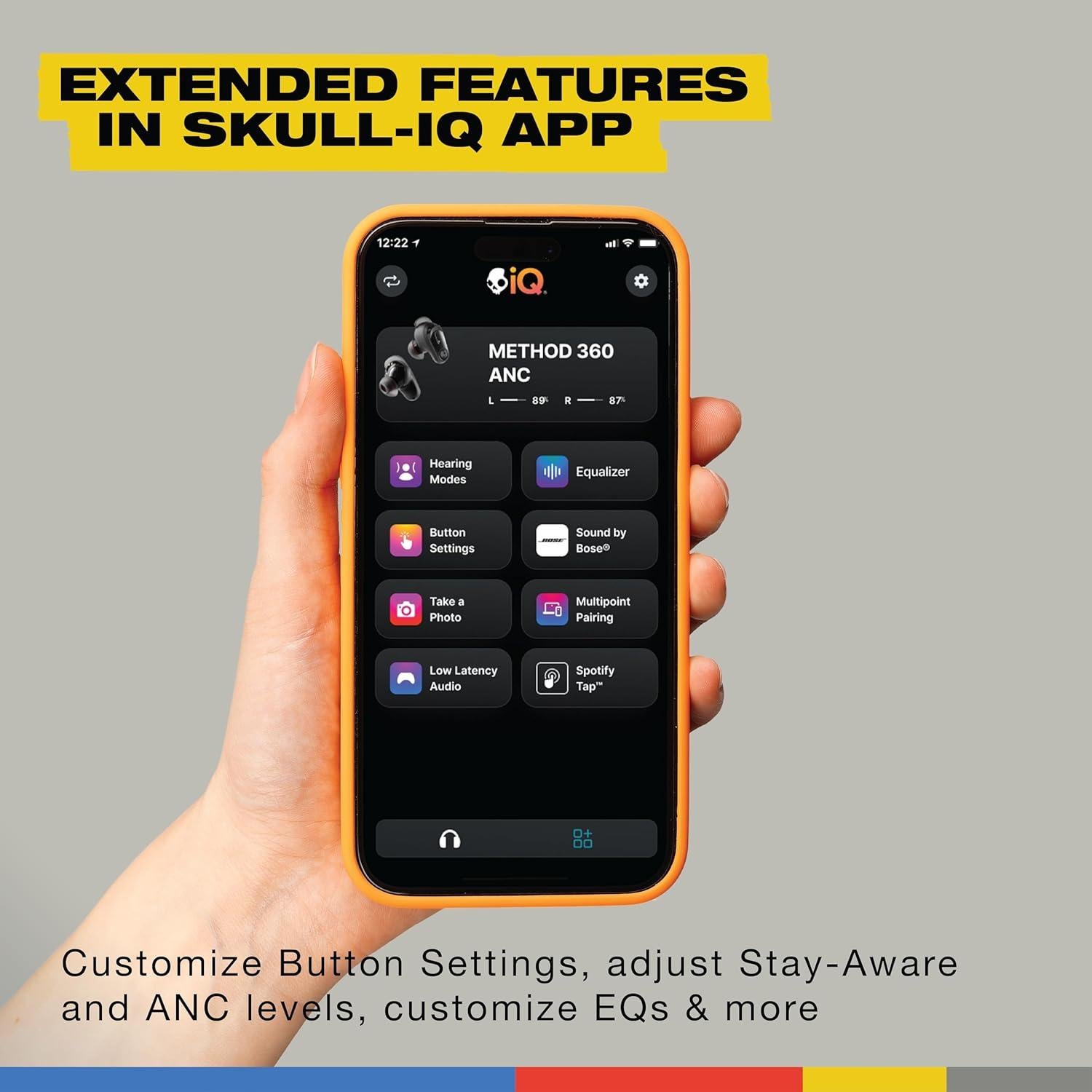 Auriculares Inalámbricos Skullcandy Method 360 ANC - Hueso