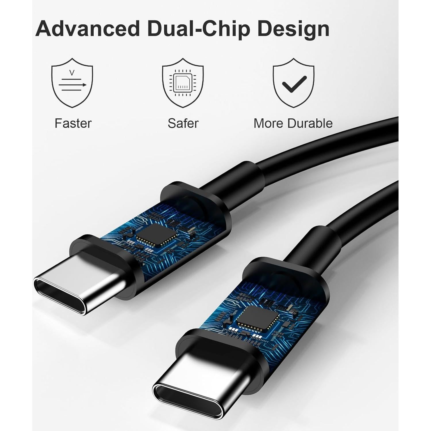 Cargador USB Tipo C 45W Rápido 2-Pack con Cable 3m Samsung