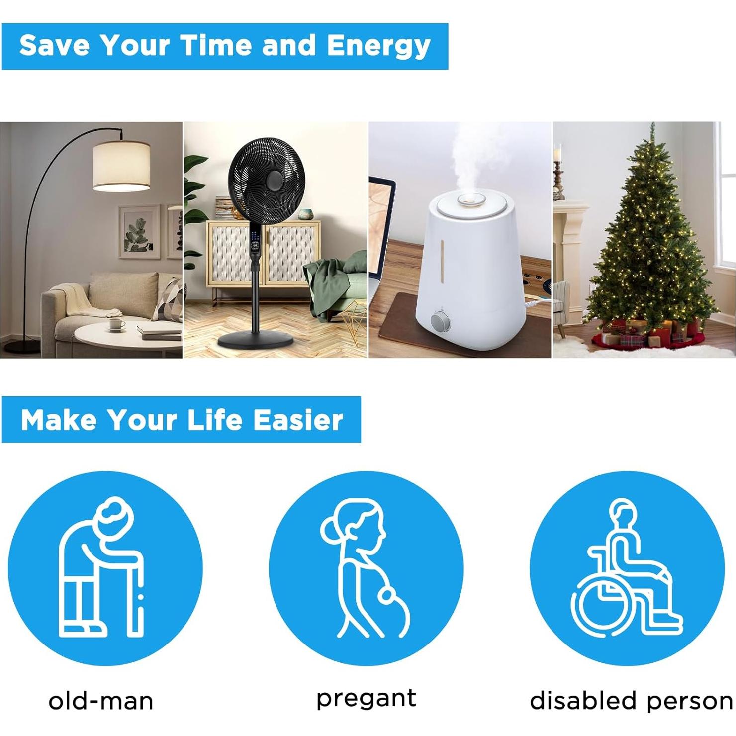 Enchufe Remoto G-Homa 1x + Control Remoto 30.48m 1875W