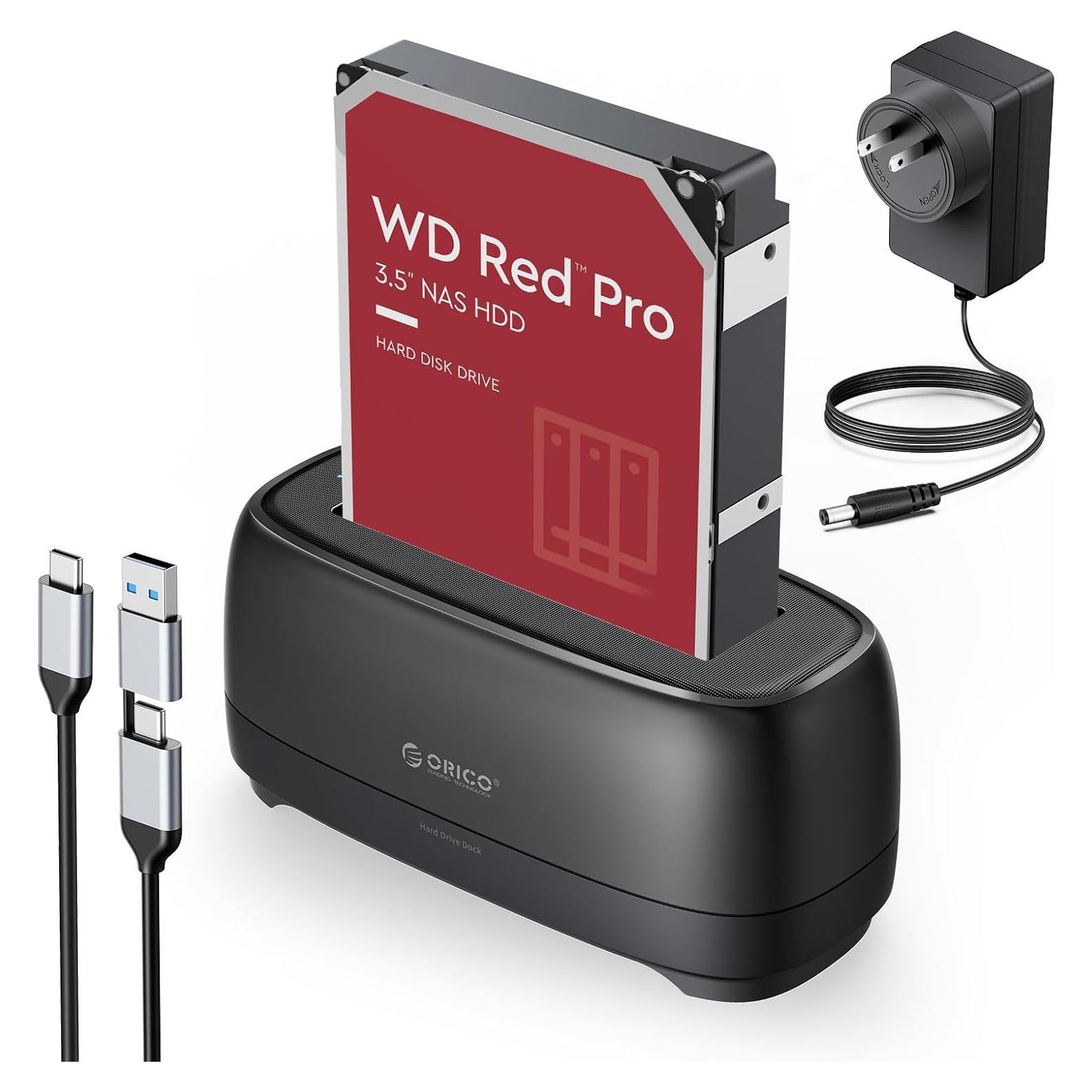 Estación de Acoplamiento ORICO para Disco Duro 2.5"/3.5" 22TB