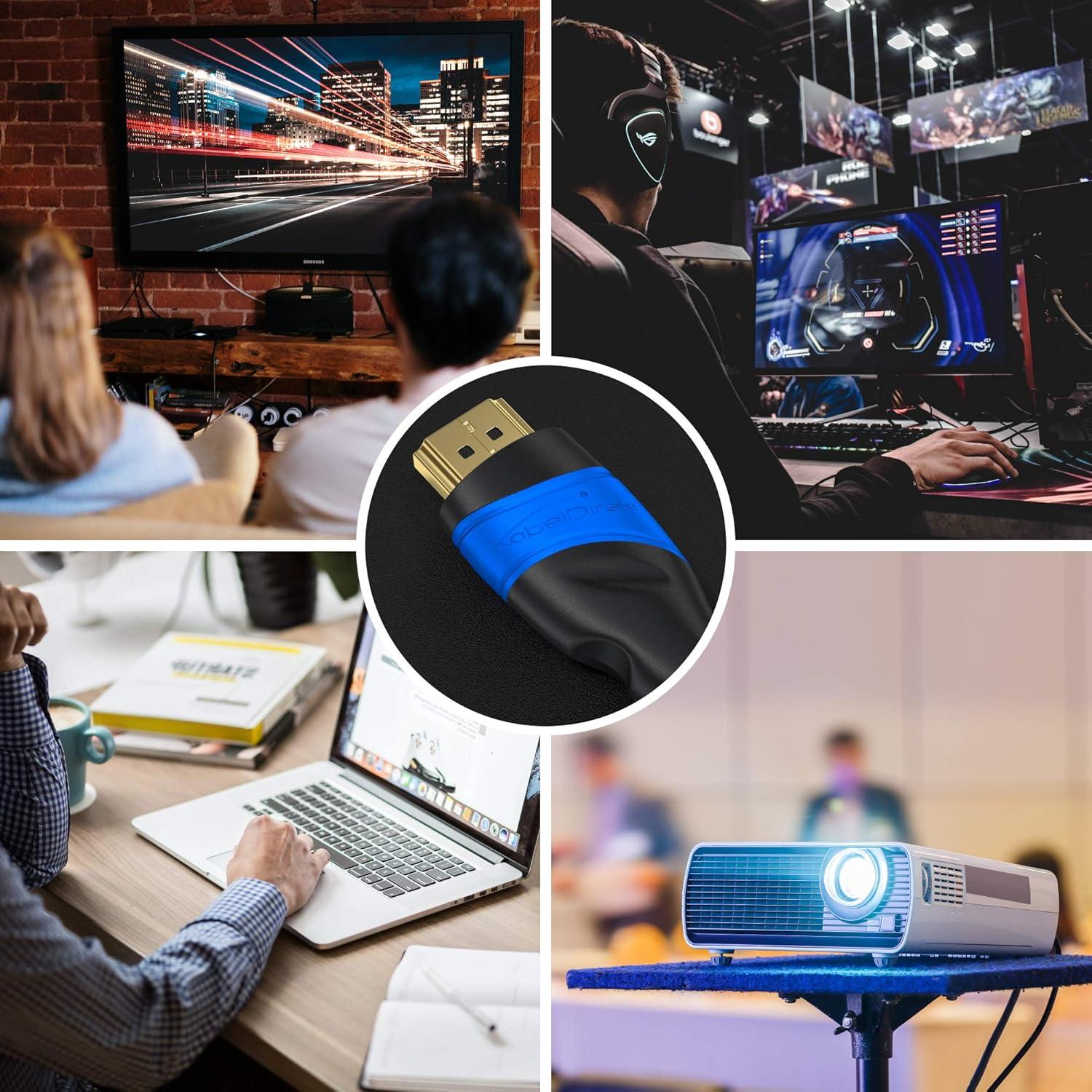 Cable HDMI 8K KabelDirekt 0.15 m - Soporta 10K/8K@60Hz