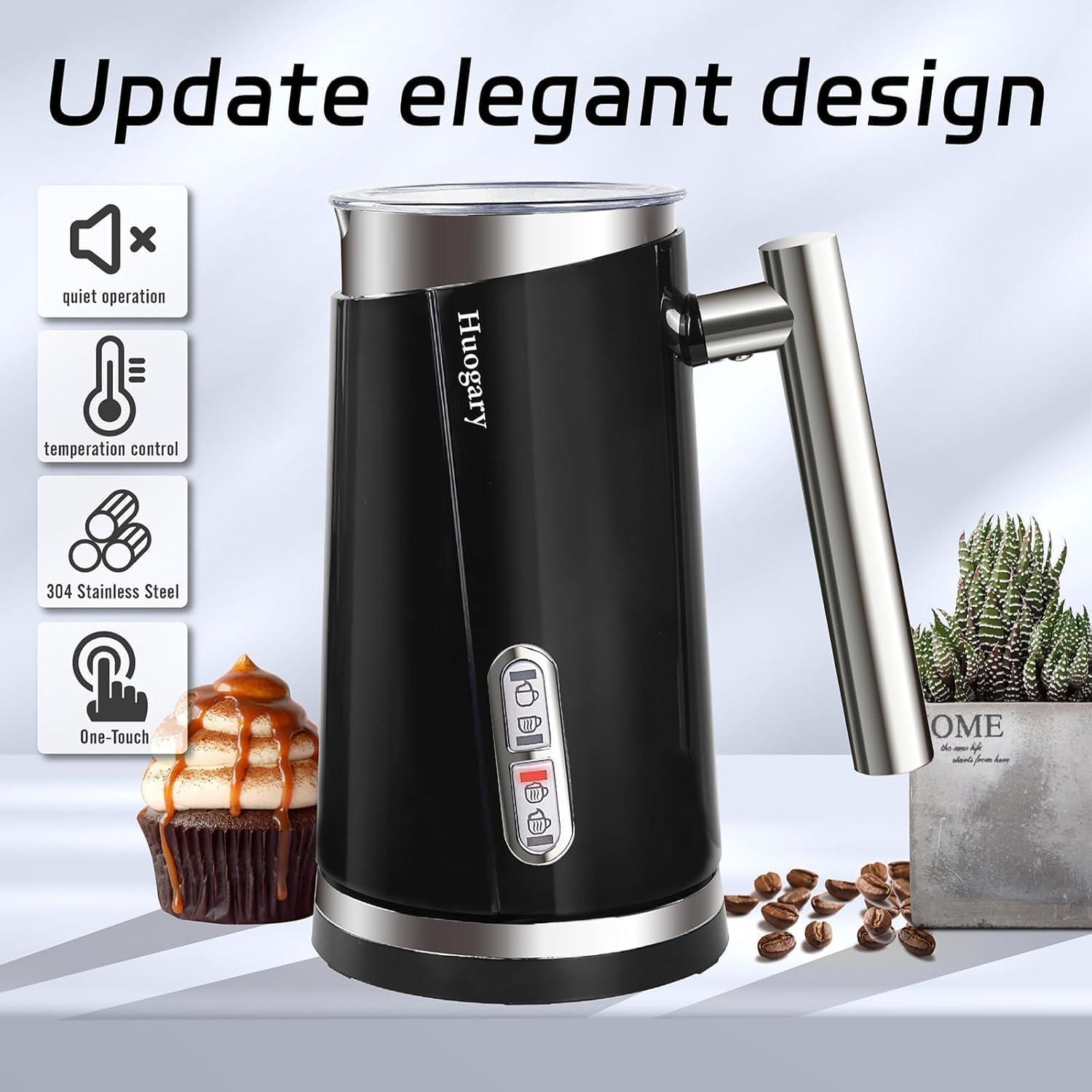 Espumador de Leche Eléctrico Huogary 4 en 1 500W 300ml