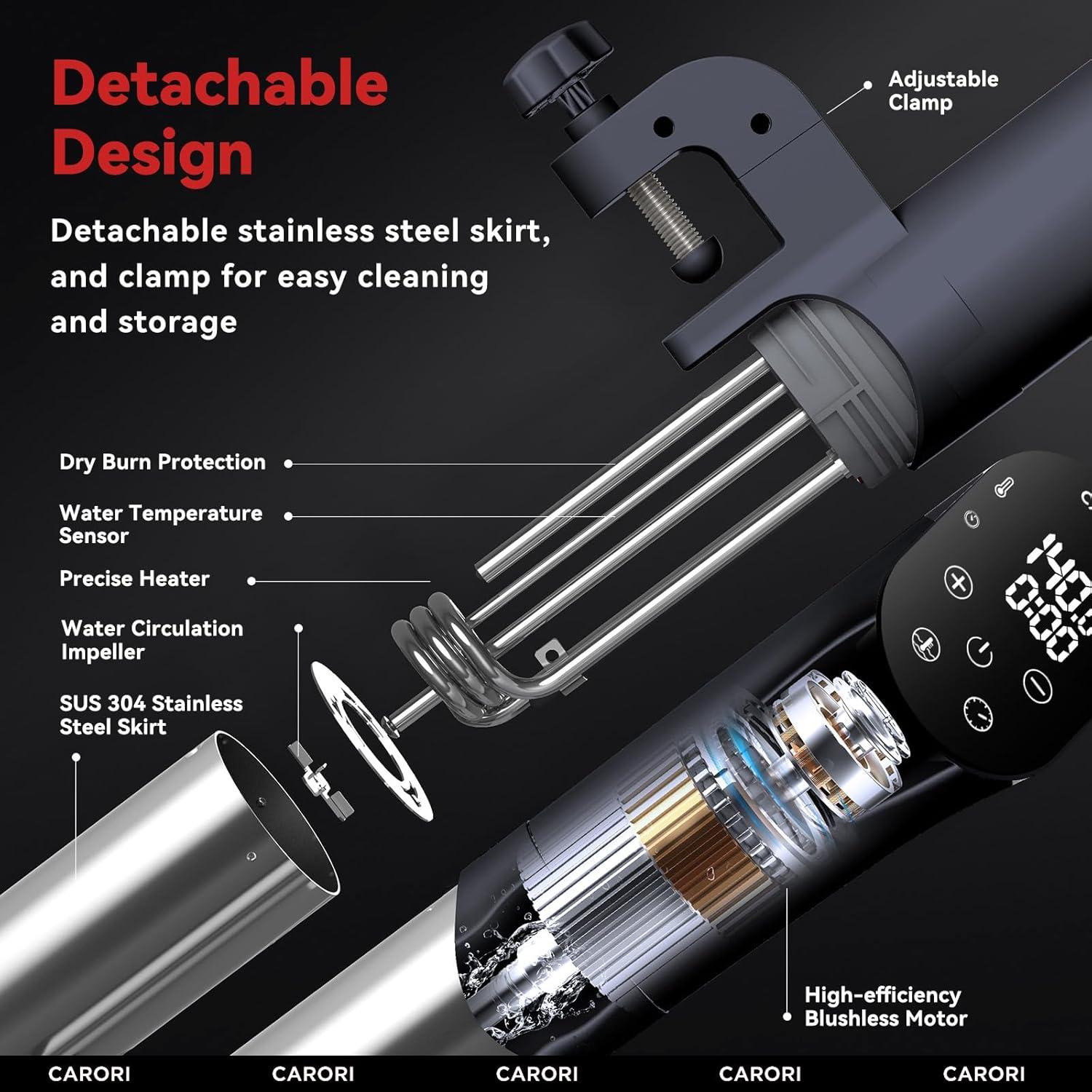 Máquina Sous Vide Carori SVC-2000B 1100W 18L Control Táctil