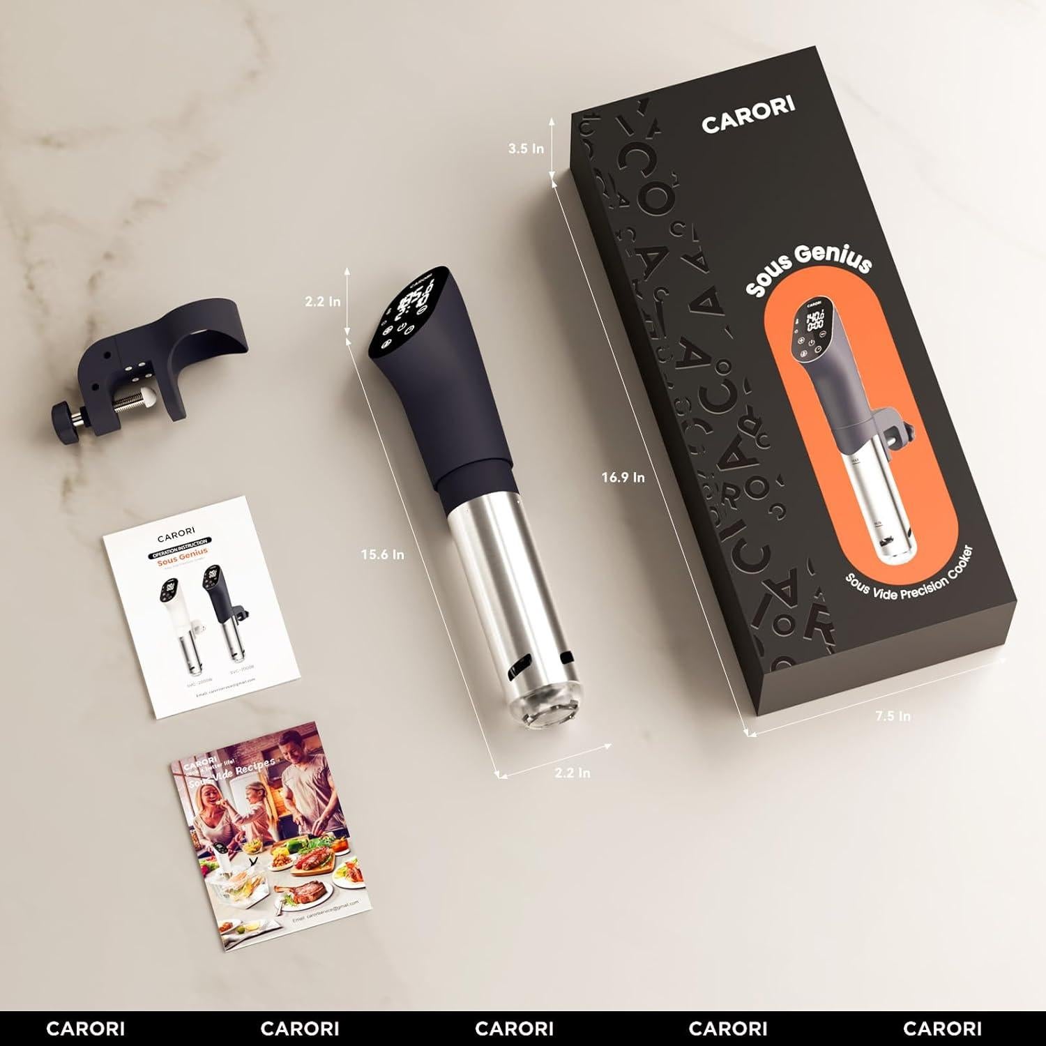 Máquina Sous Vide Carori SVC-2000B 1100W 18L Control Táctil