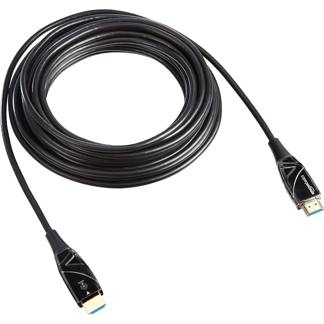 Cable de fibra óptica HDMI Amazon Basics 9.1m 4K 60Hz