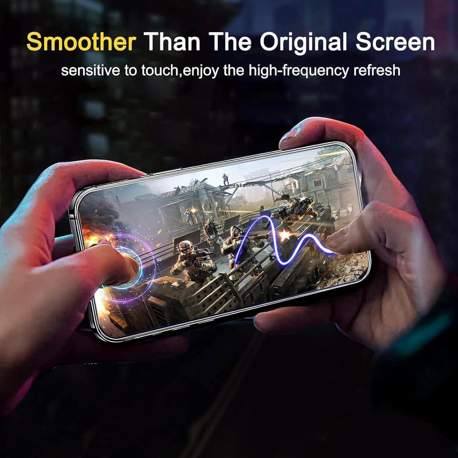 Protector de Pantalla Ferilinso para iPhone 15 Pro 4 Pack