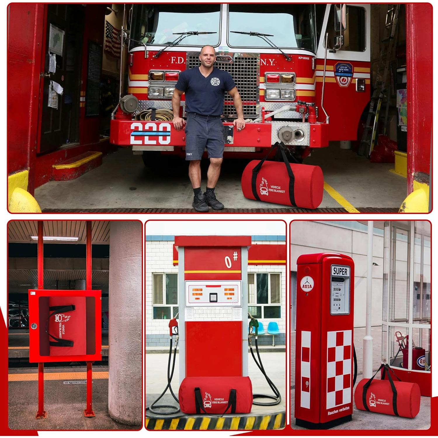 Manta de Emergencia Azazccm 4x6m Fibra de Vidrio Blanca