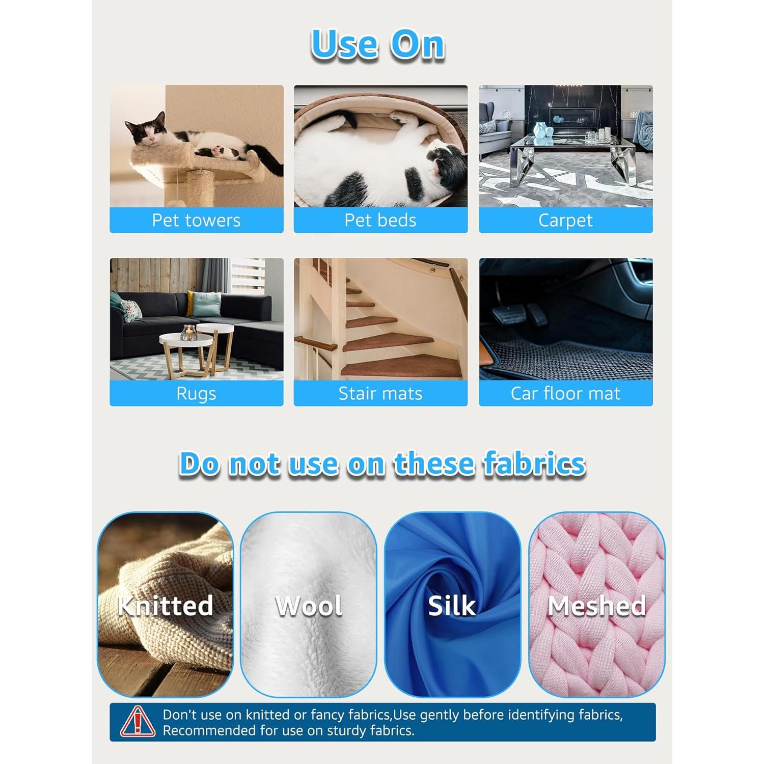 Removedor de Pelo de Mascota Alseeko - Afeitador Manual Azul