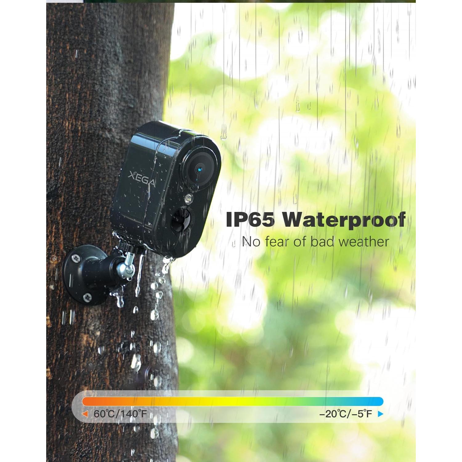 Cámara de Seguridad Celular Xega 4G Interior 2K IP66