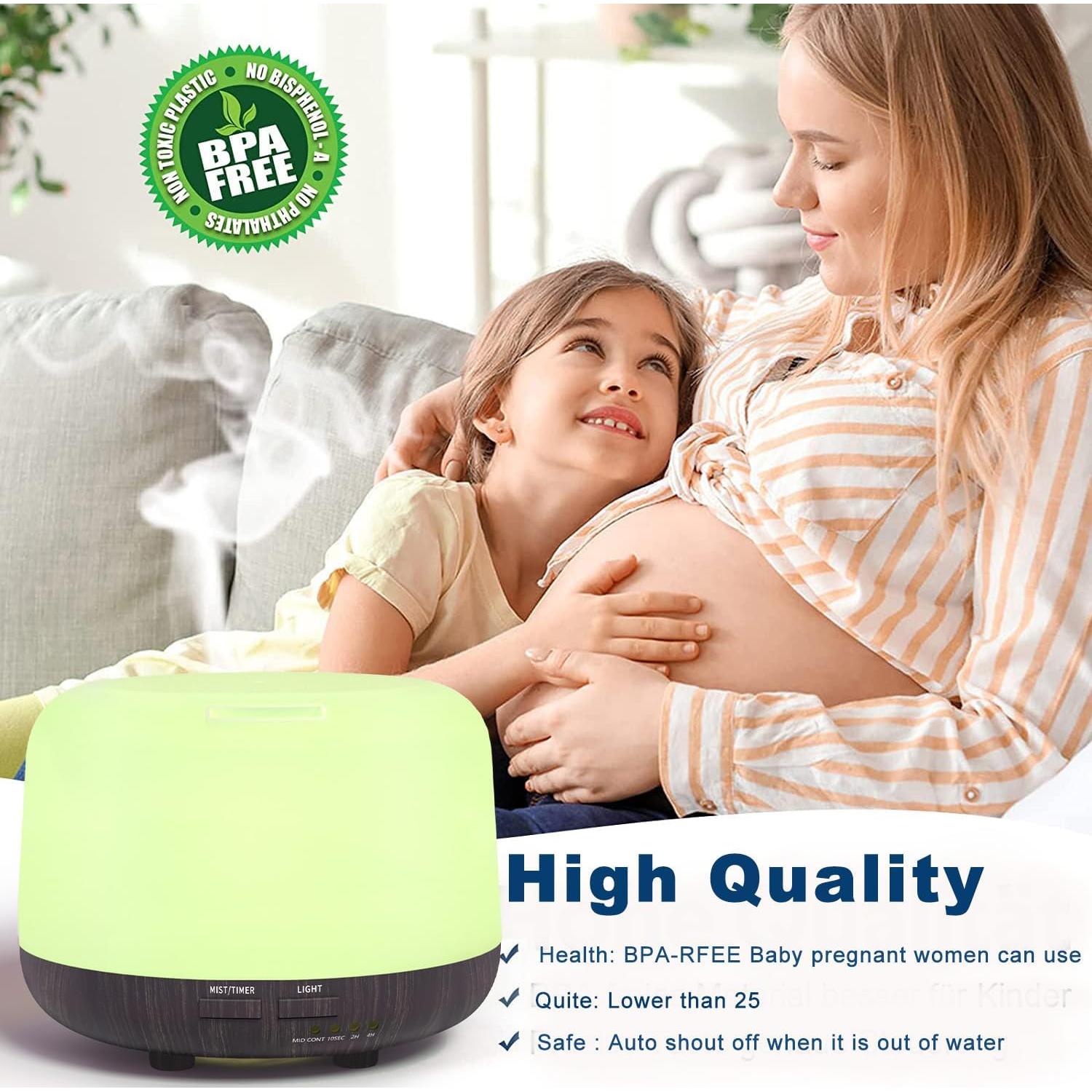 Difusor de Aceite Esencial CHOUWEEK 300ML con Control Remoto