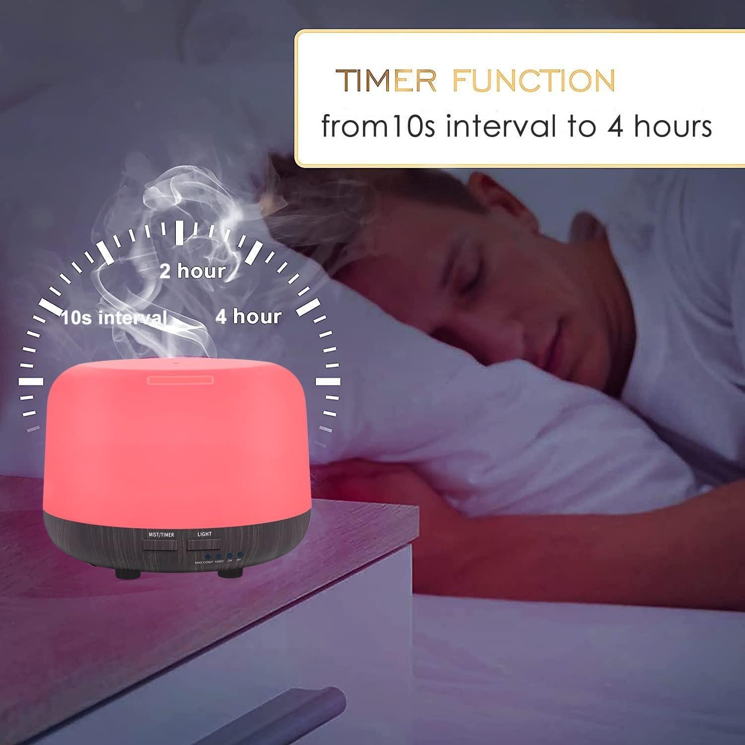 Difusor de Aceite Esencial CHOUWEEK 300ML con Control Remoto